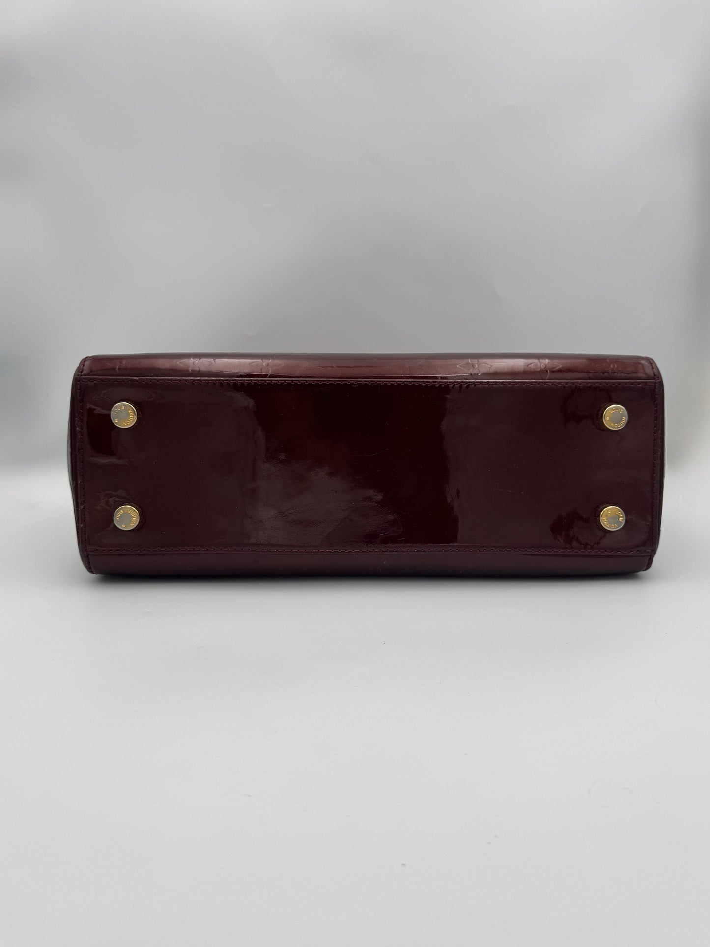 LOUIS VUITTON 2012 Monogram Vernis Brea MM Satchel