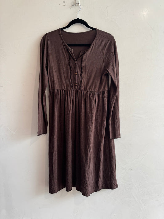 Vigorella brown long sleeve dress - Size S