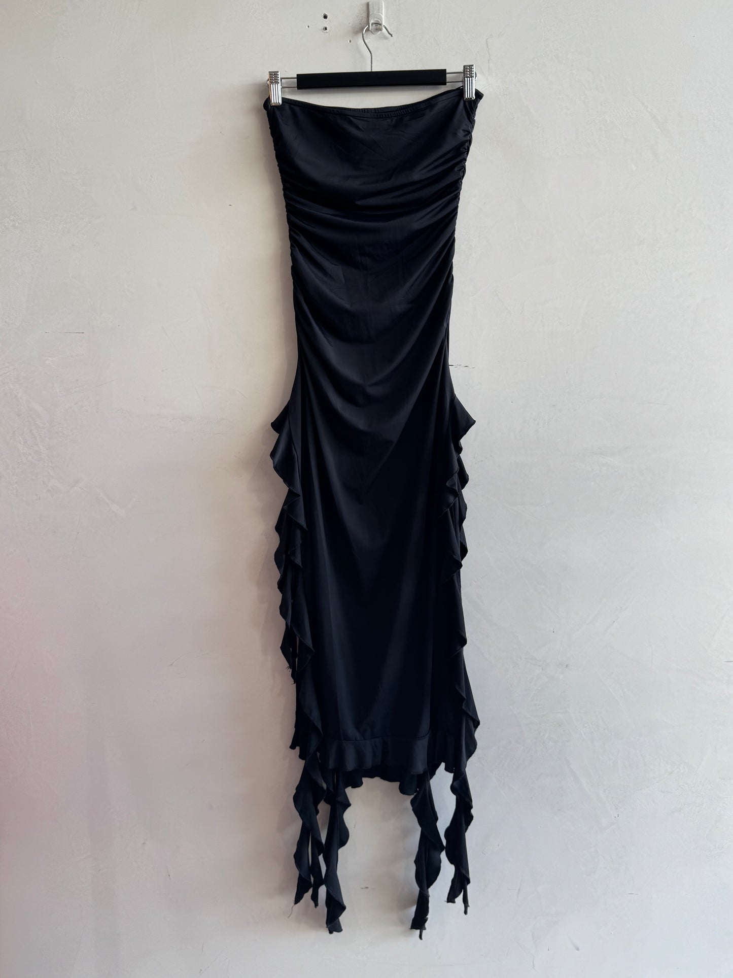 Lioness Black Strapless Dress - size S