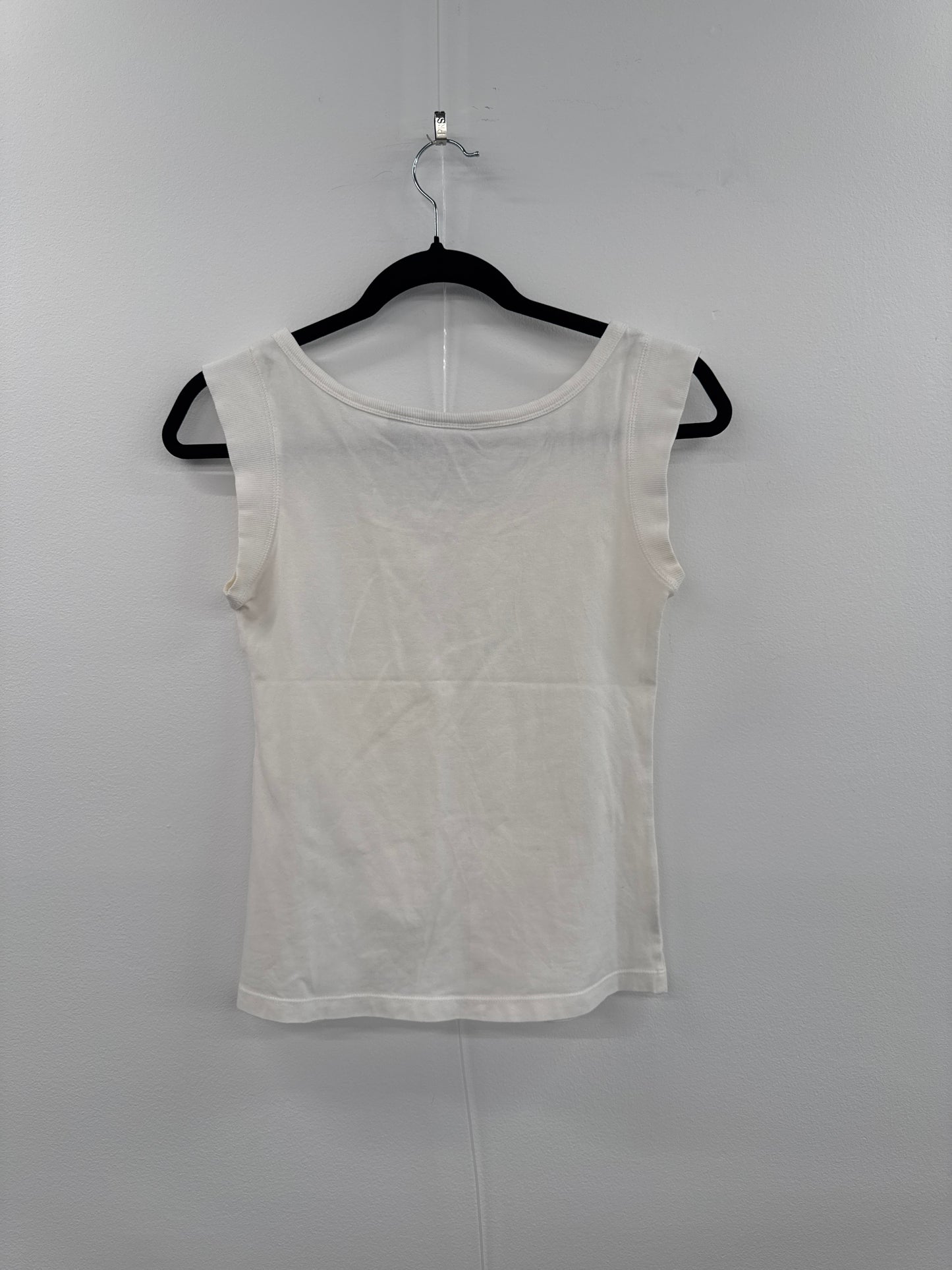 MNG White Embellished Tank - Size S