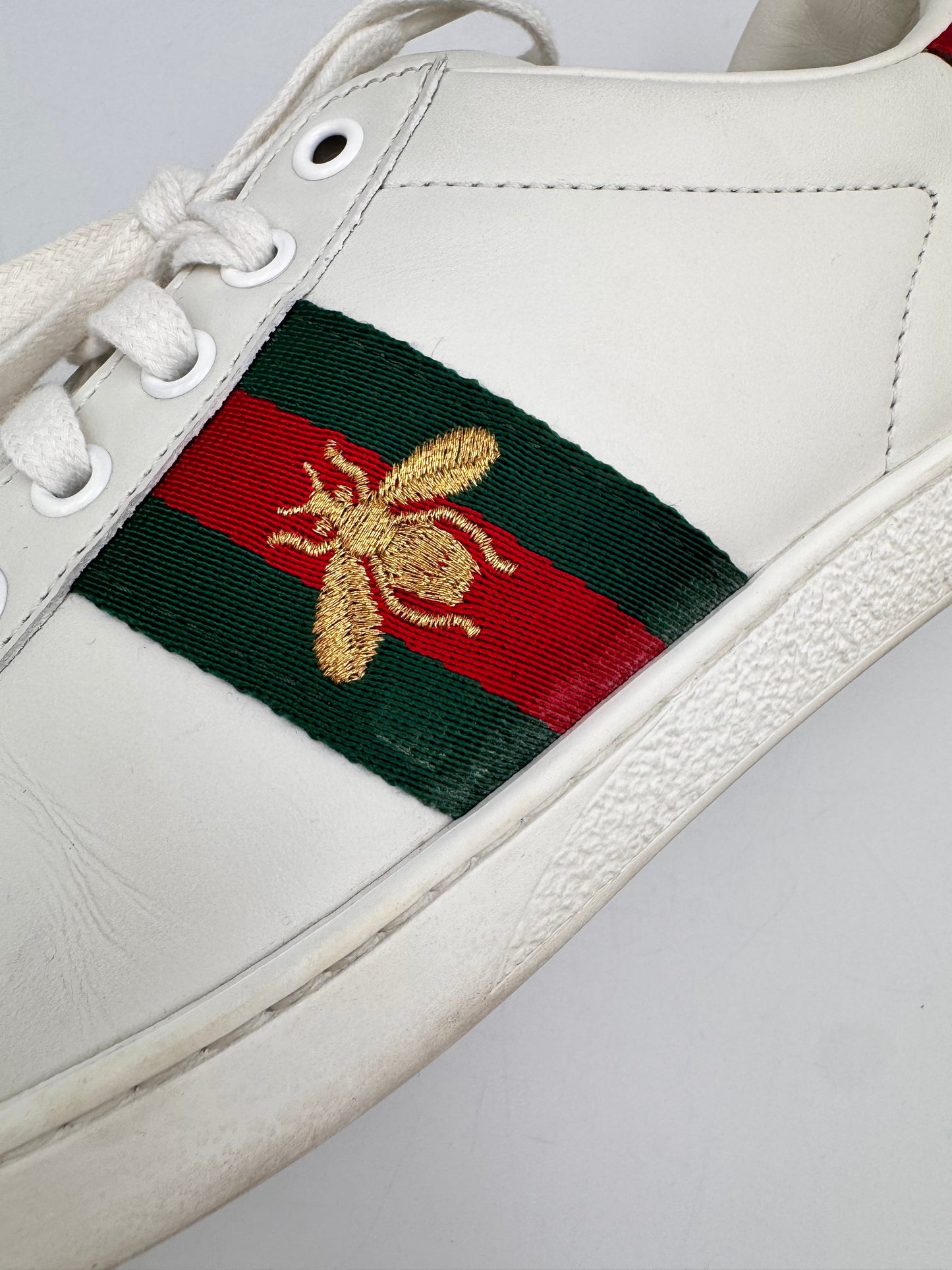 GUCCI Ace Trainer White Size 38 comes with Full Set