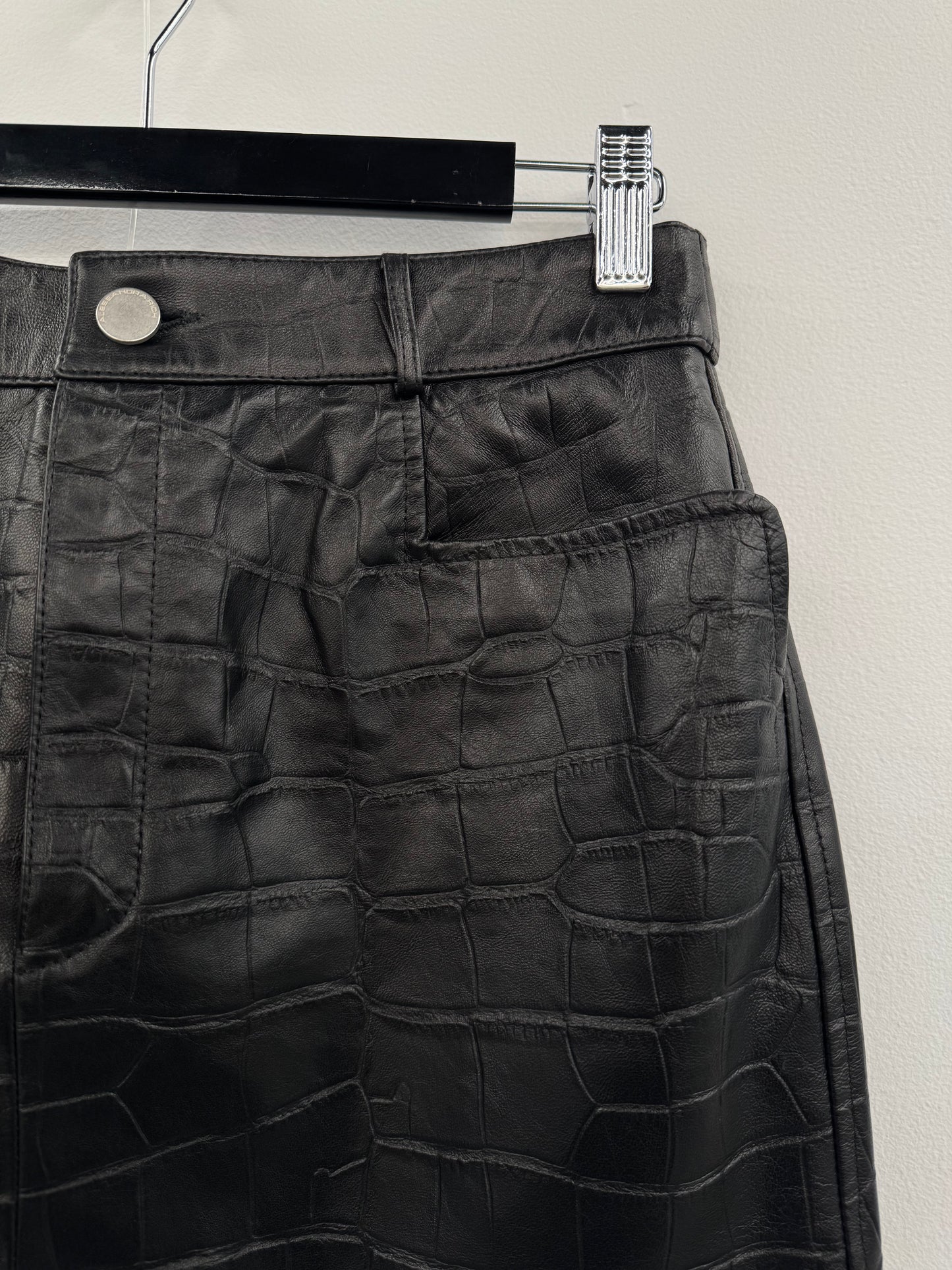 Alessandra Rich Leather Skirt Sz 42