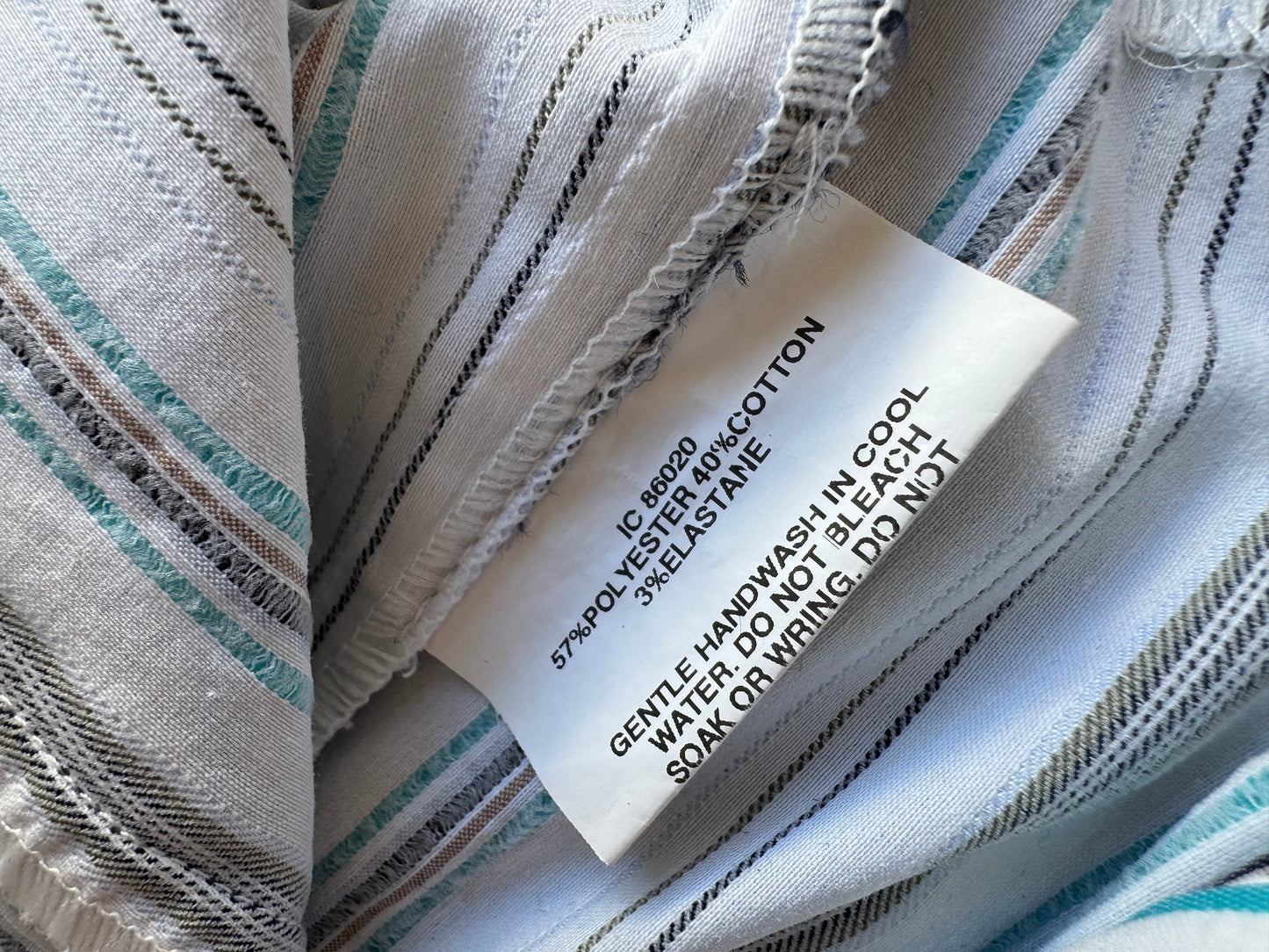 Anthea Crawford blue striped shirt - Size 10