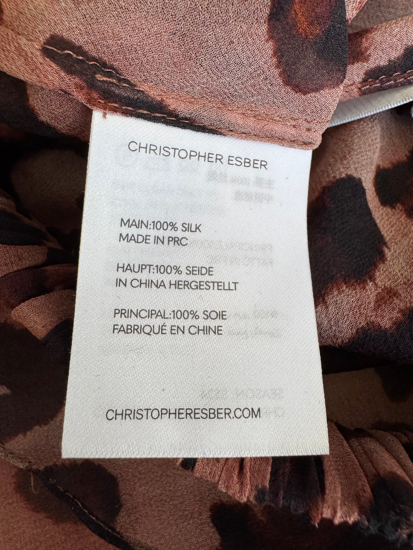 Christopher Besber Leopard Skirt - size 10
