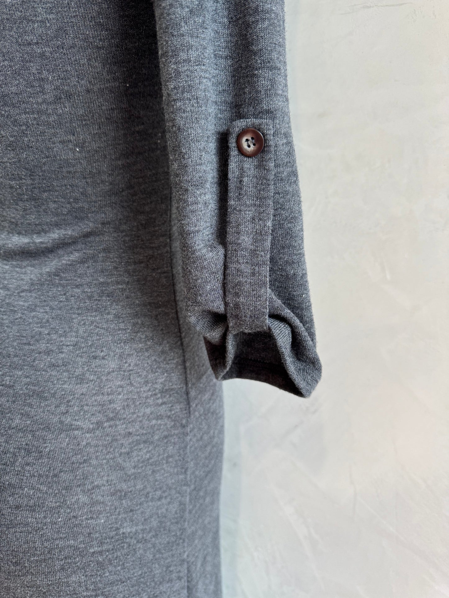 Solemio grey maxi dress - size s