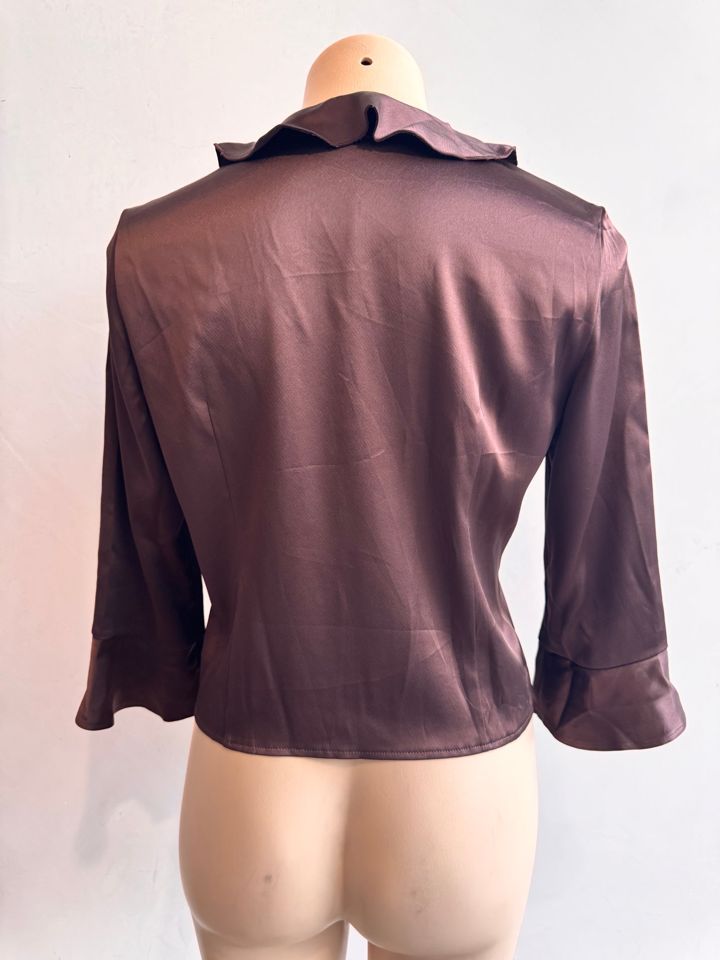 Chocolate Bell Sleeve Top - size S/M