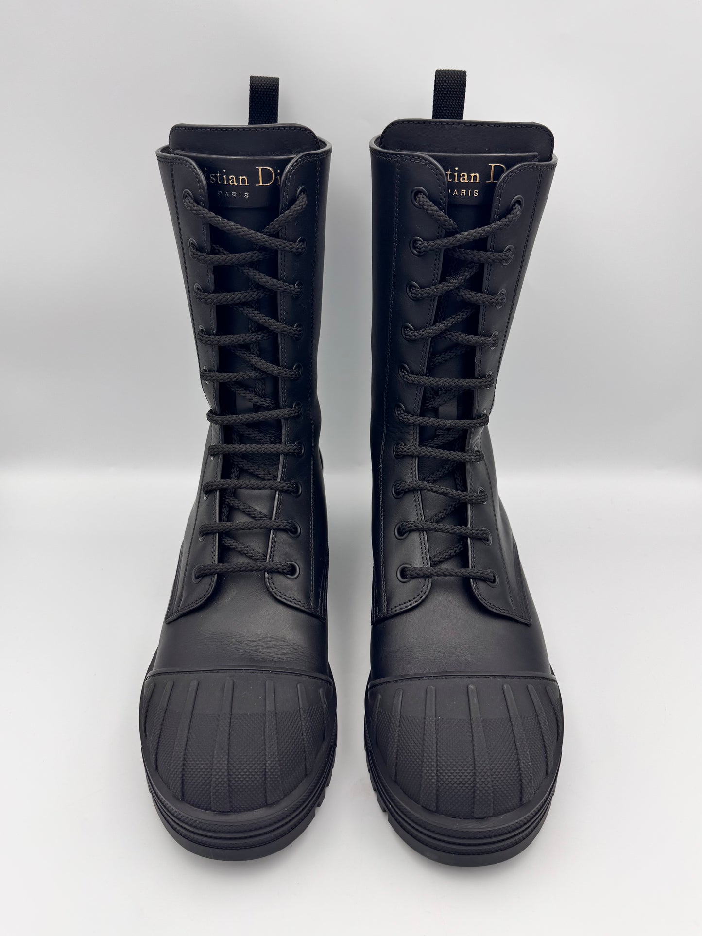 Christian Dior Lace Up Boots Size 38.5