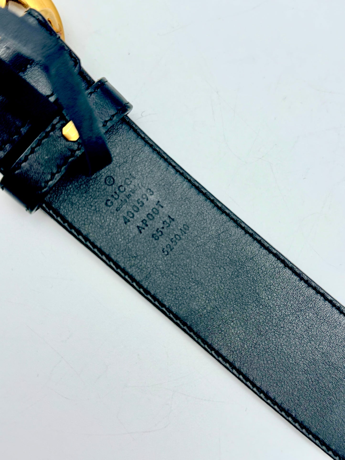 GUCCI Marmont 4cm Wide Belt Size 85