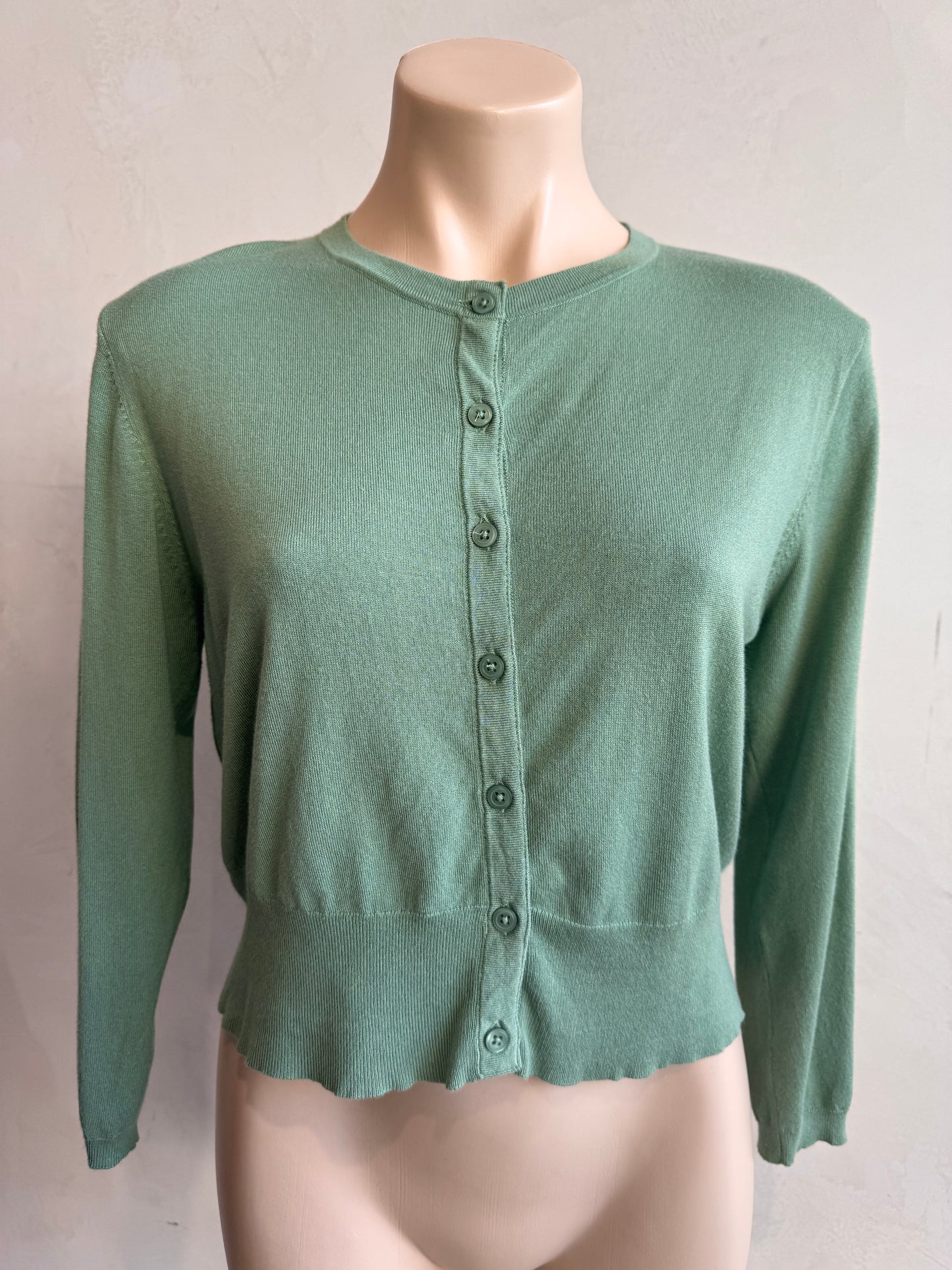 Veronika Maine green cardigan - size L