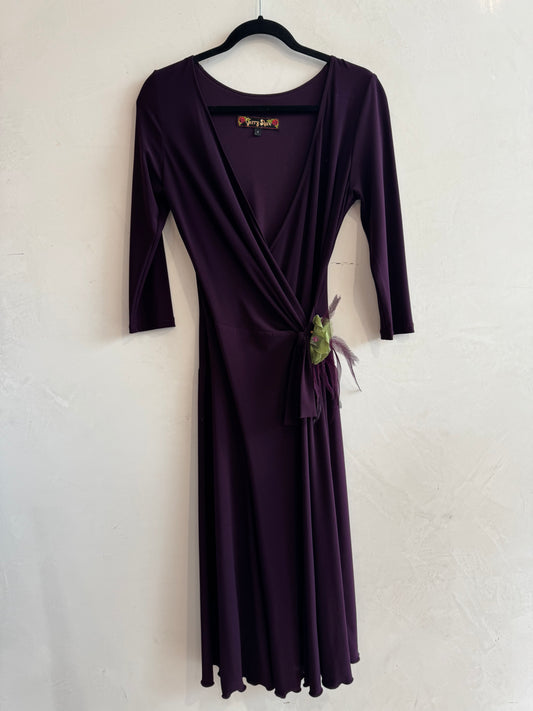 Gerry Shaw purple wrap dress size 8