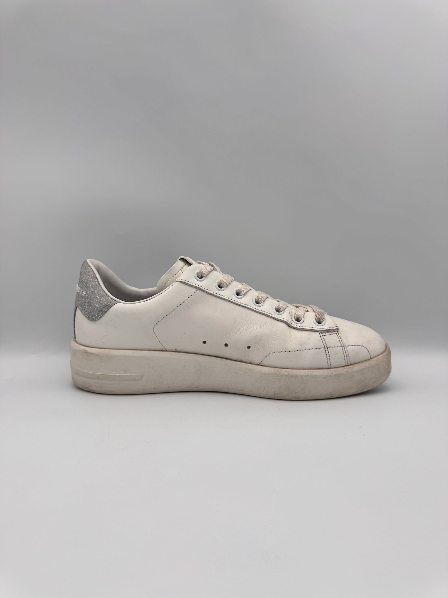 Golden Goose Silver Sneakers Size 39