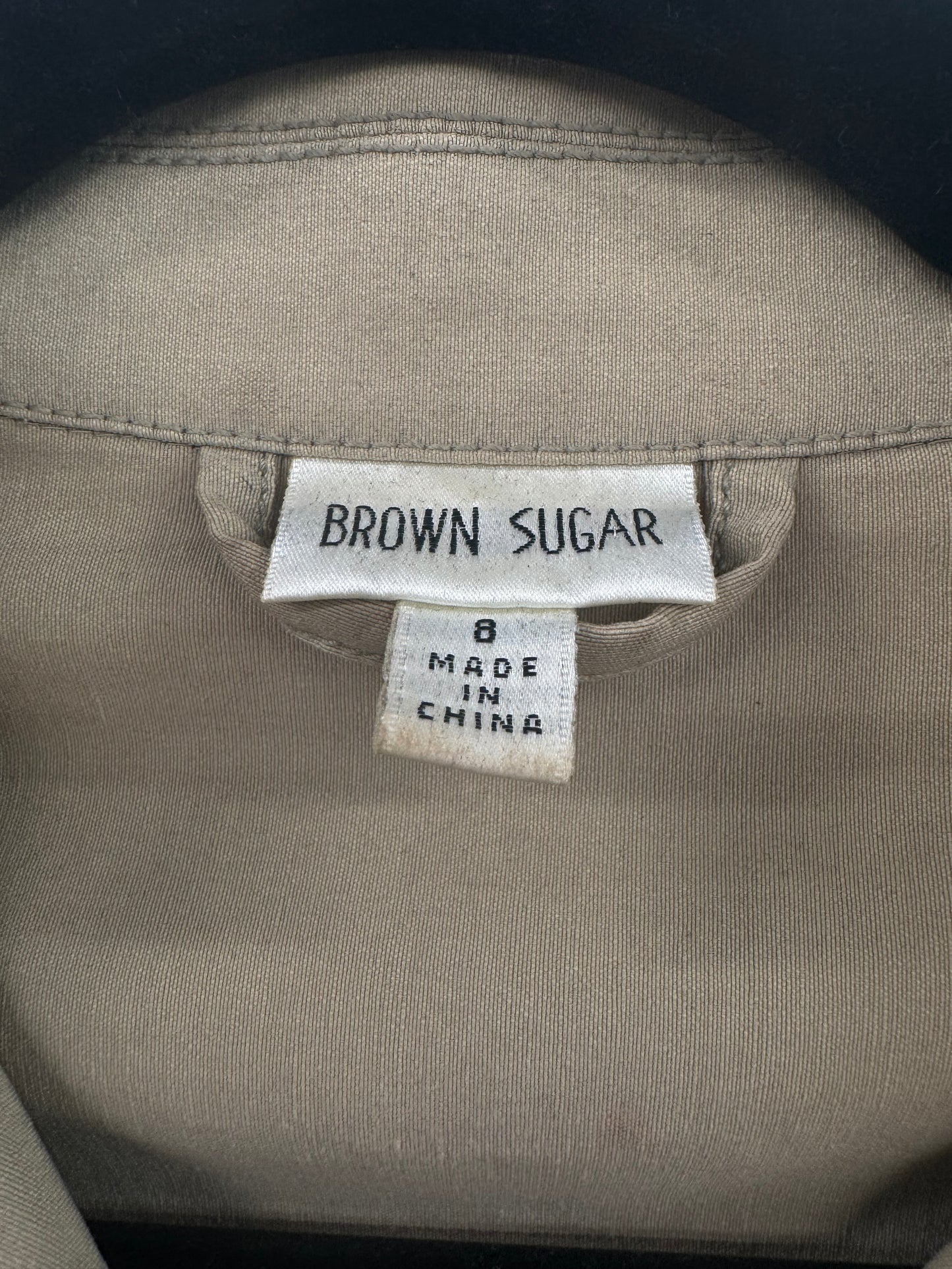 Vintage Brown Sugar Beige Jacket - Size 8