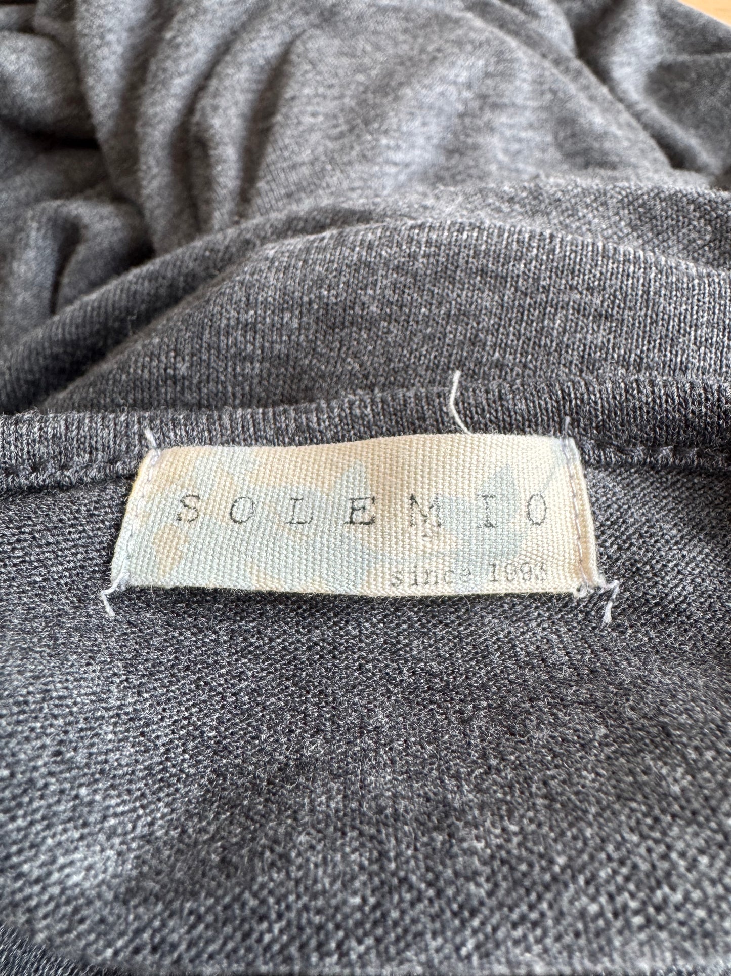 Solemio grey maxi dress - size s