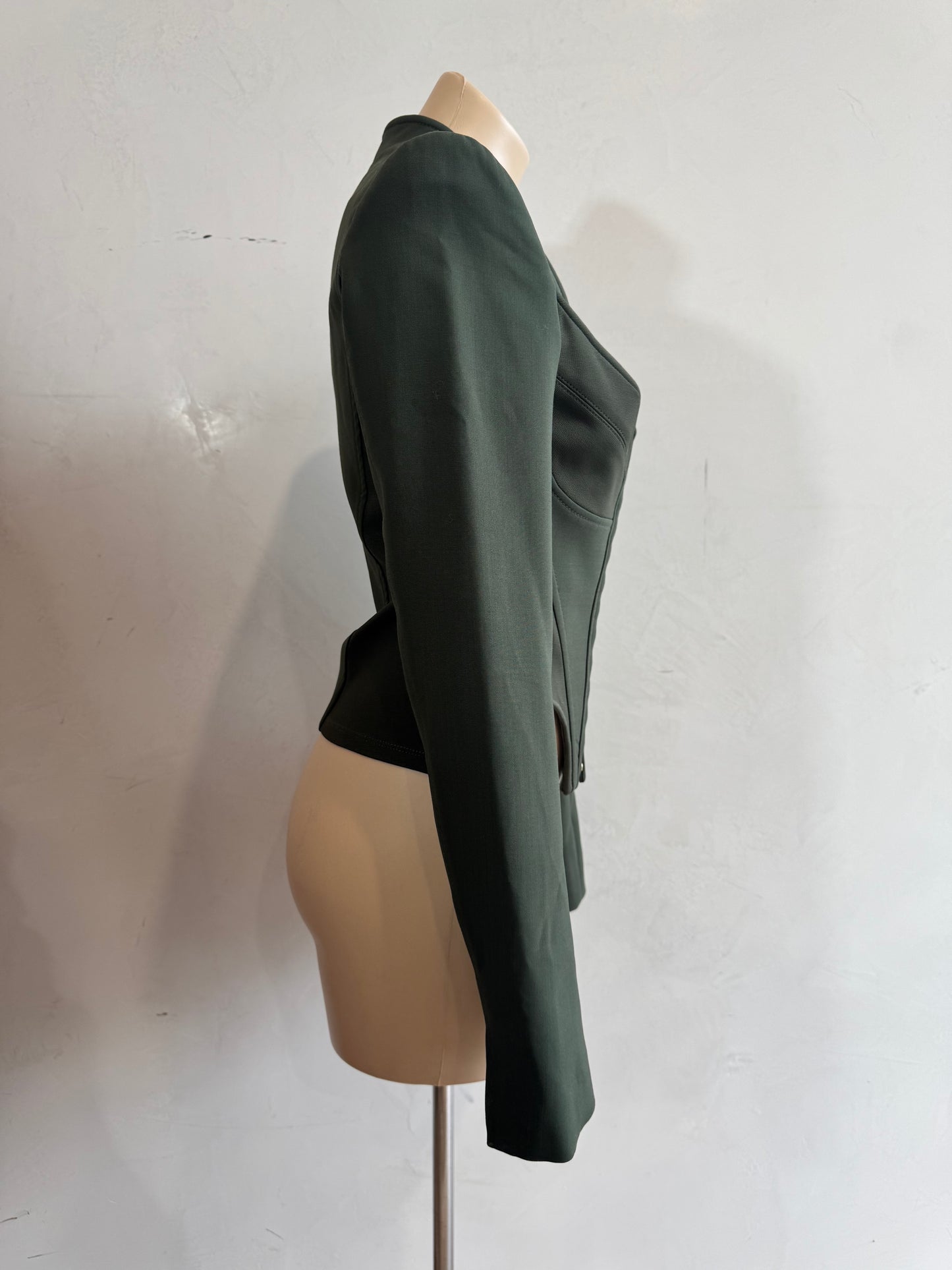 Dion Lee Khaki Corset Jacket - size S