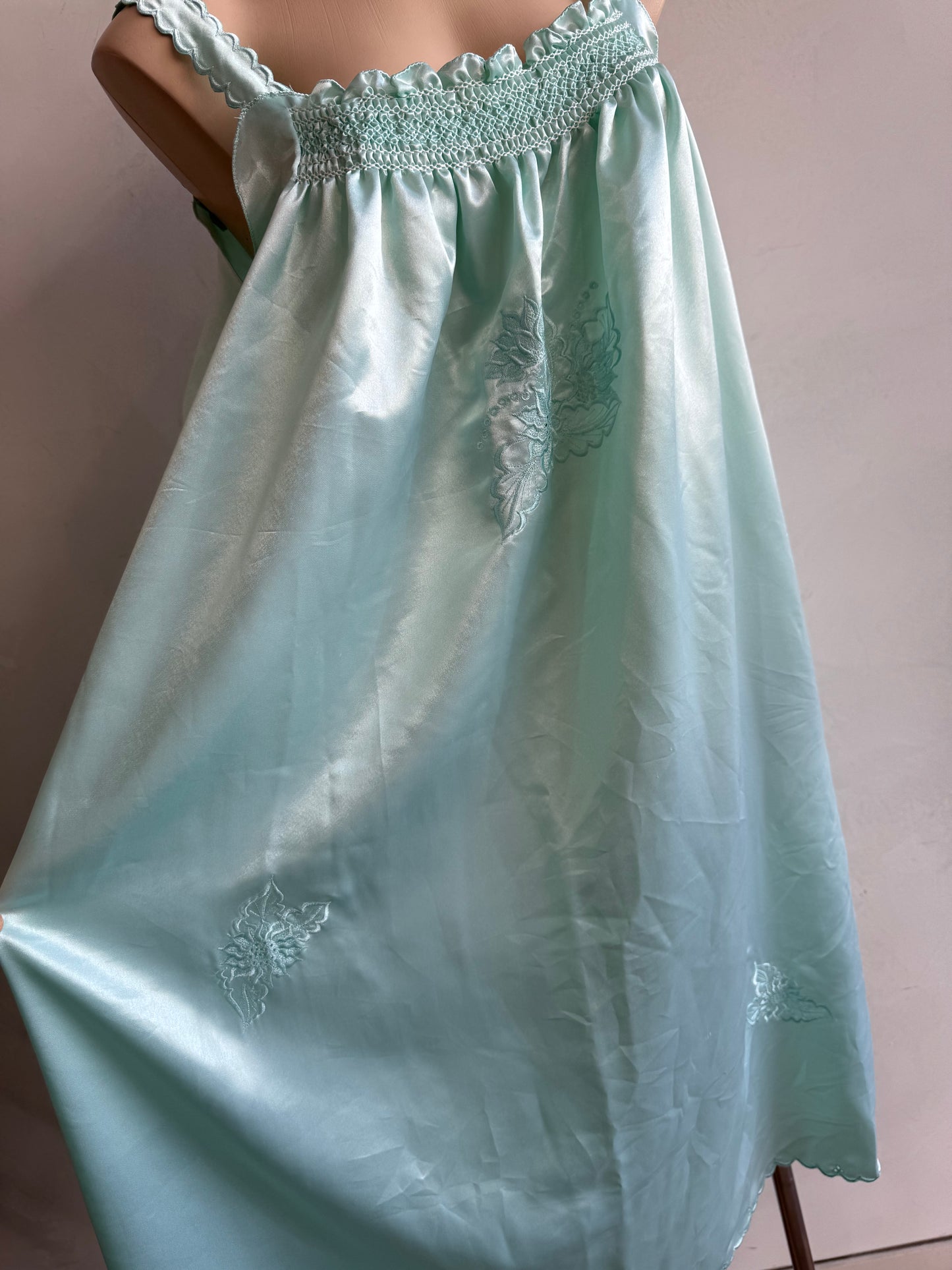 Mint green night dress - size M