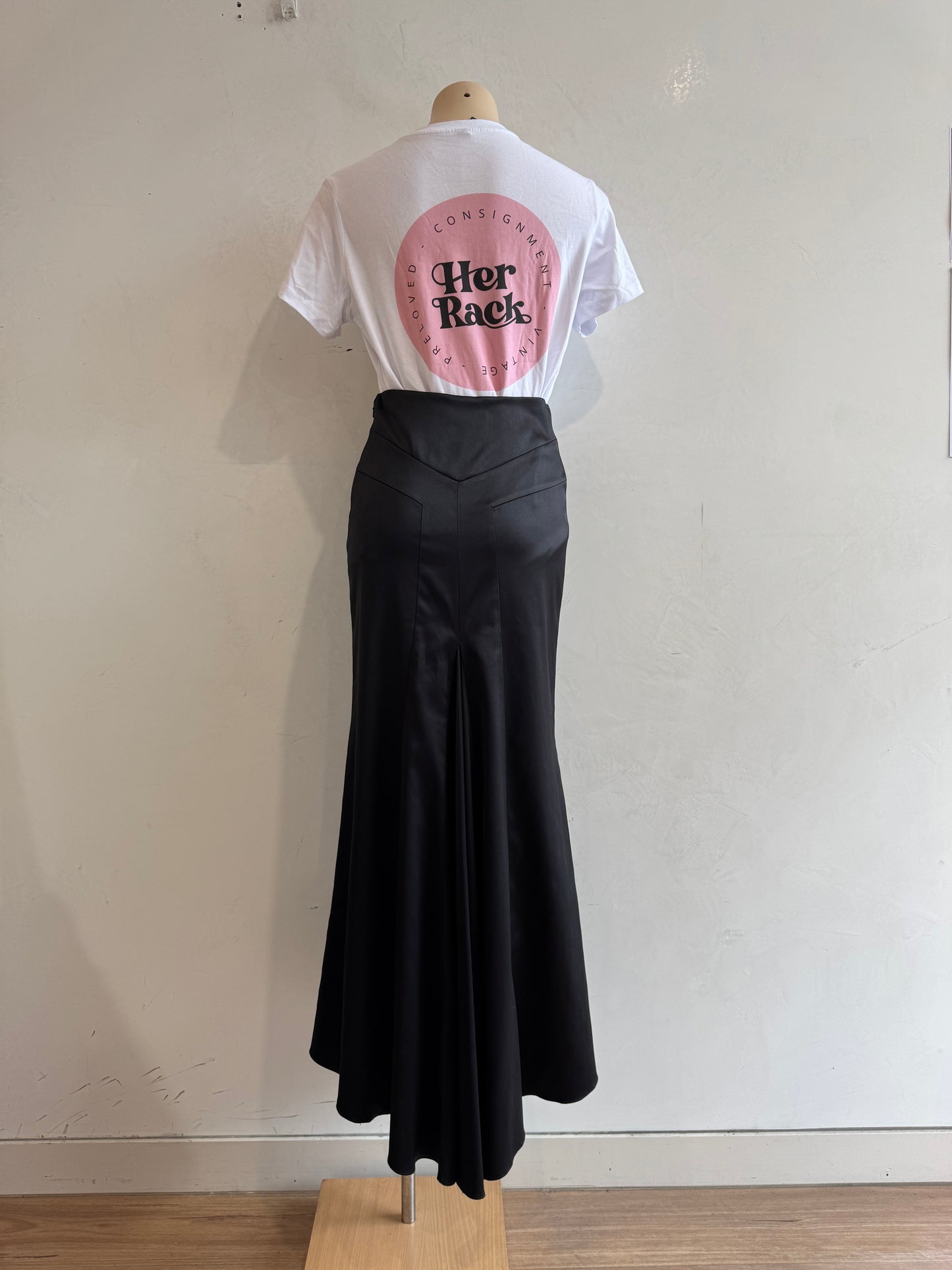 Vintage Events black evening maxi skirt - size 6