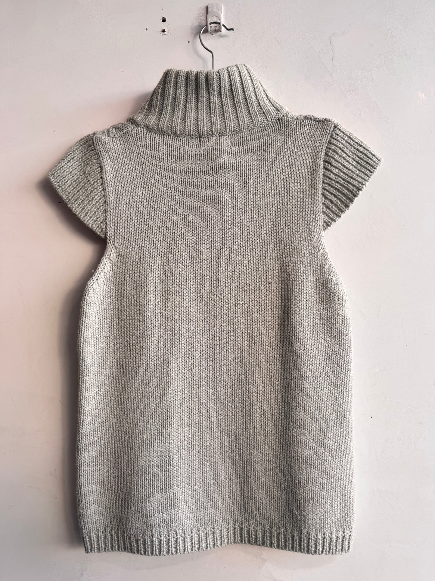 Inzagi Grey 50% wool knit top