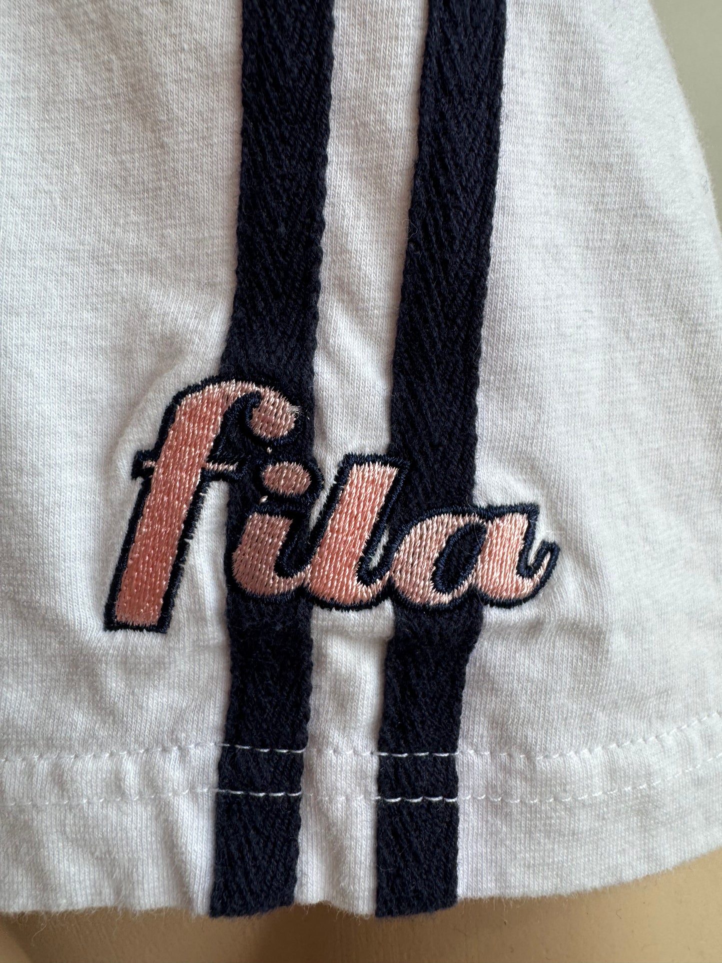 Fila long sleeve white top - size L