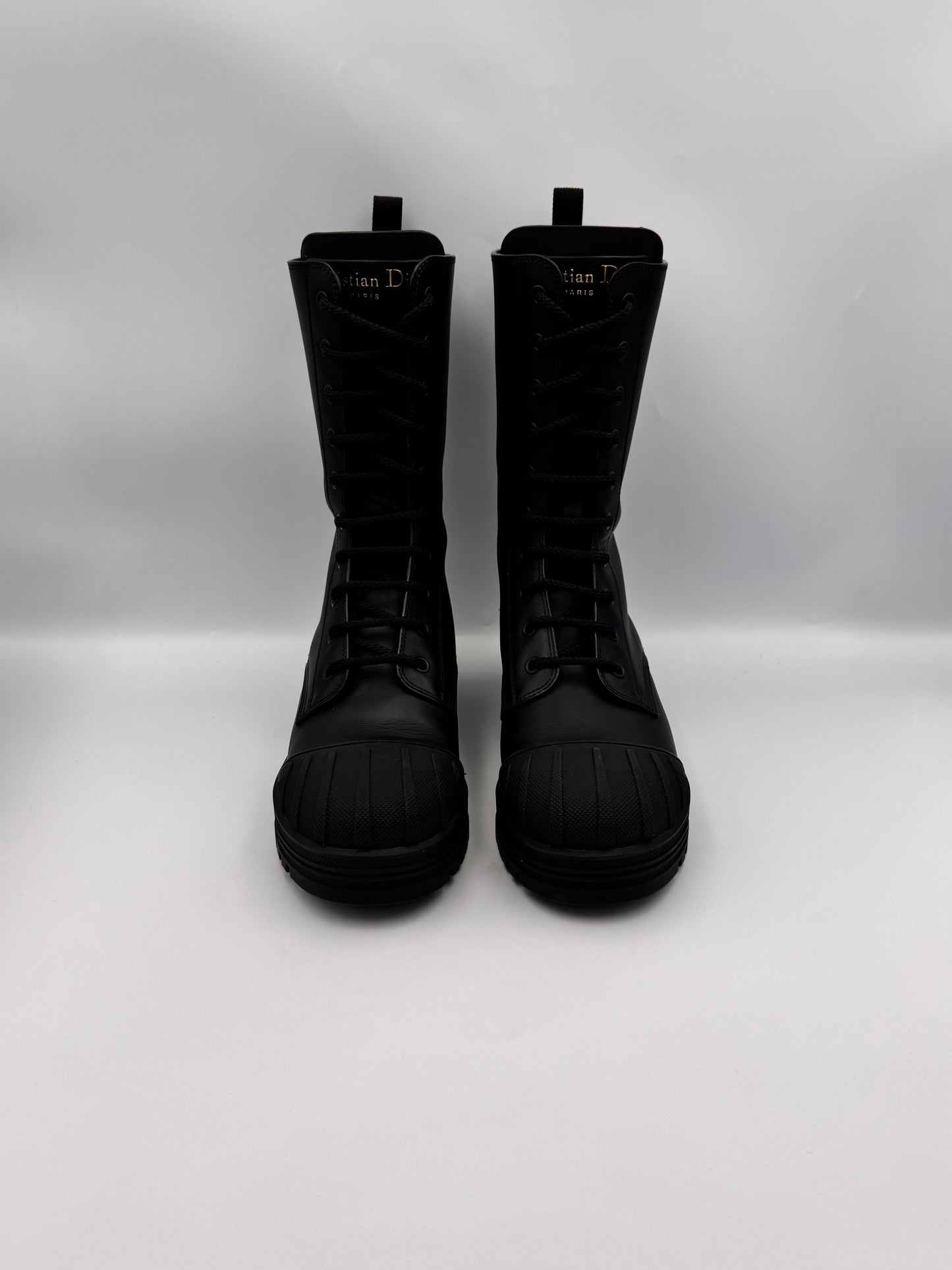 Christian Dior Lace Up Boots Size 38.5