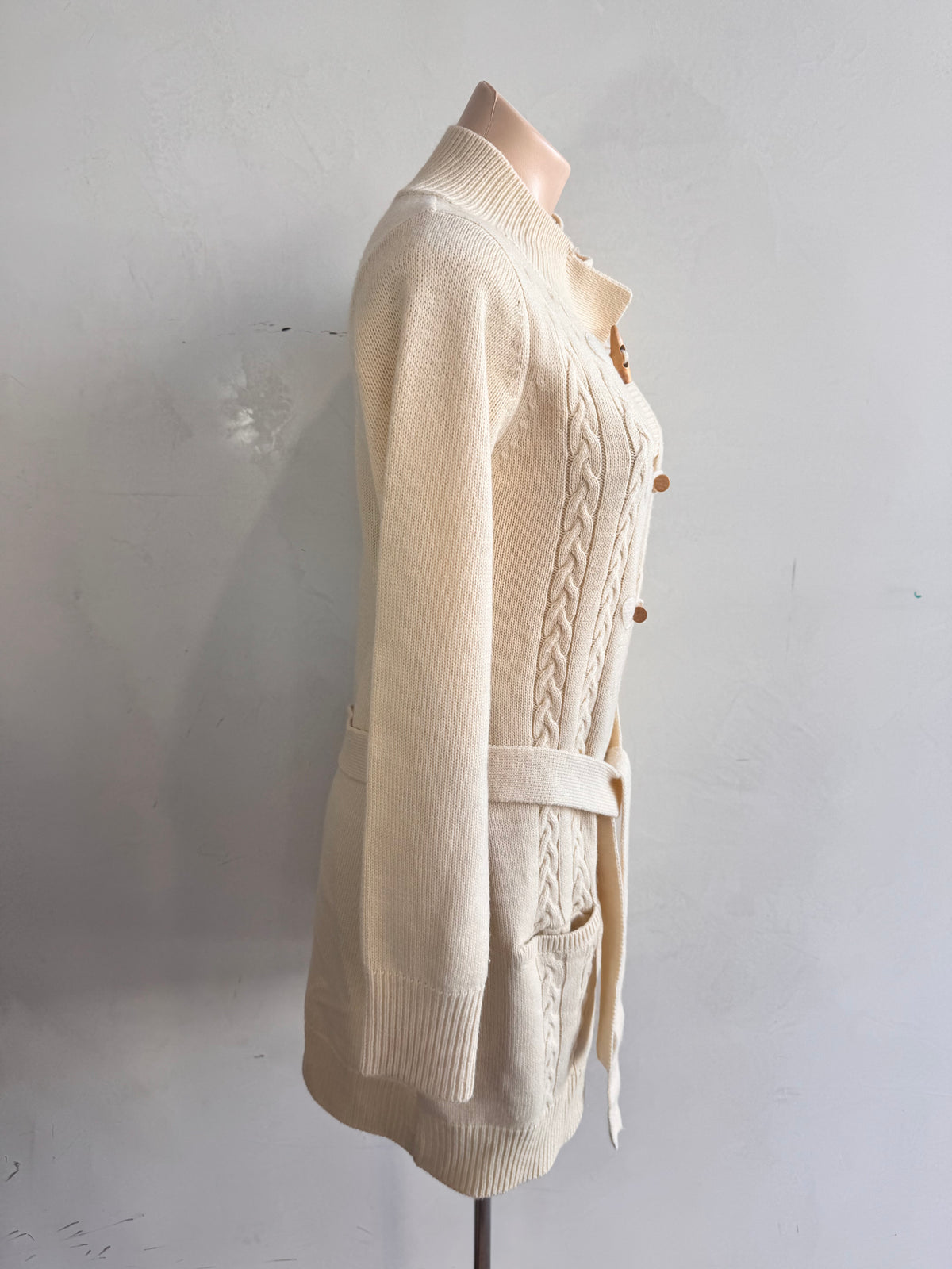 Vintage Billabong Cream Long Cardigan - size 12