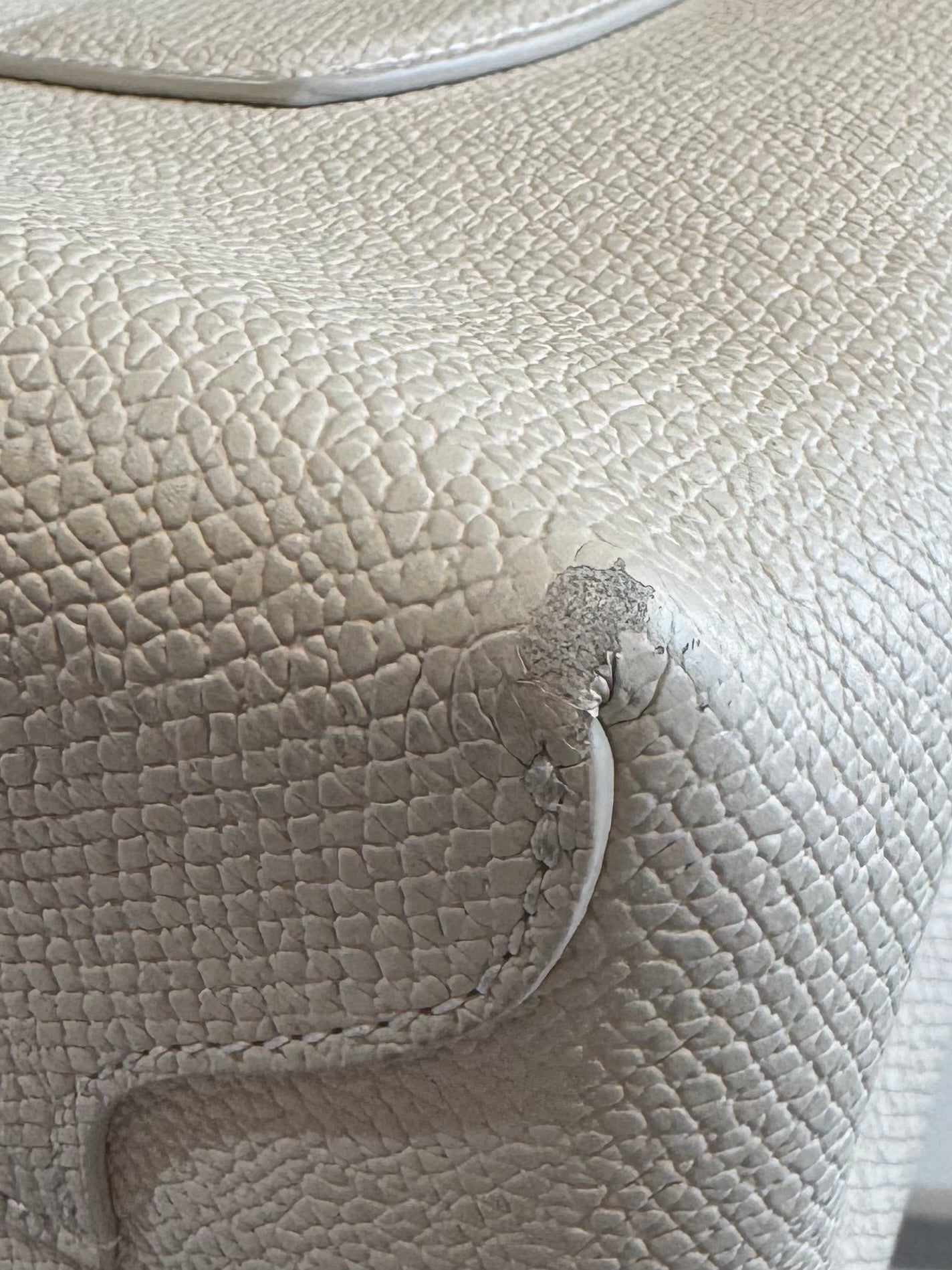 Longchamp Le Roseau Medium in Cream Handbag