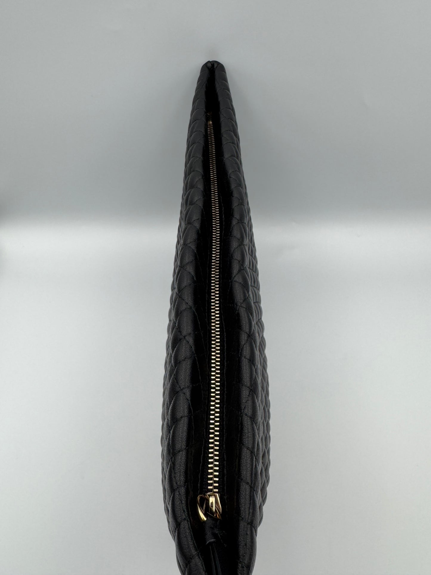 BALLY DIAMONDS STITCHES BLK LARGE POUCH