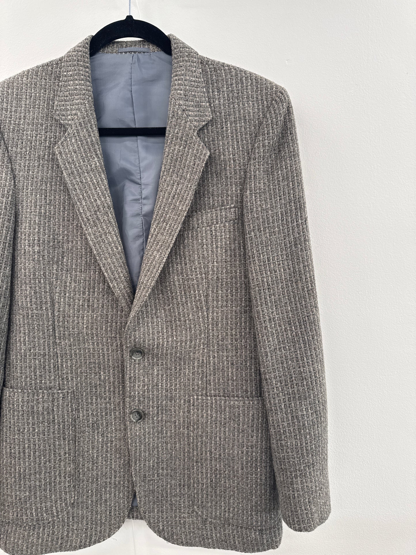 Vintage St. Martin Grey Tweed Blazer - Size 34