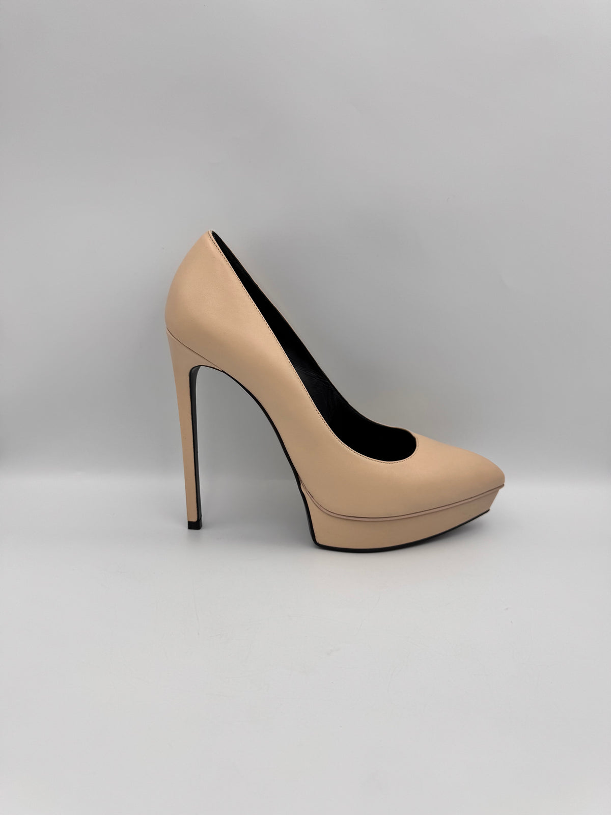Saint Laurent Beige Platform Pump Size 39