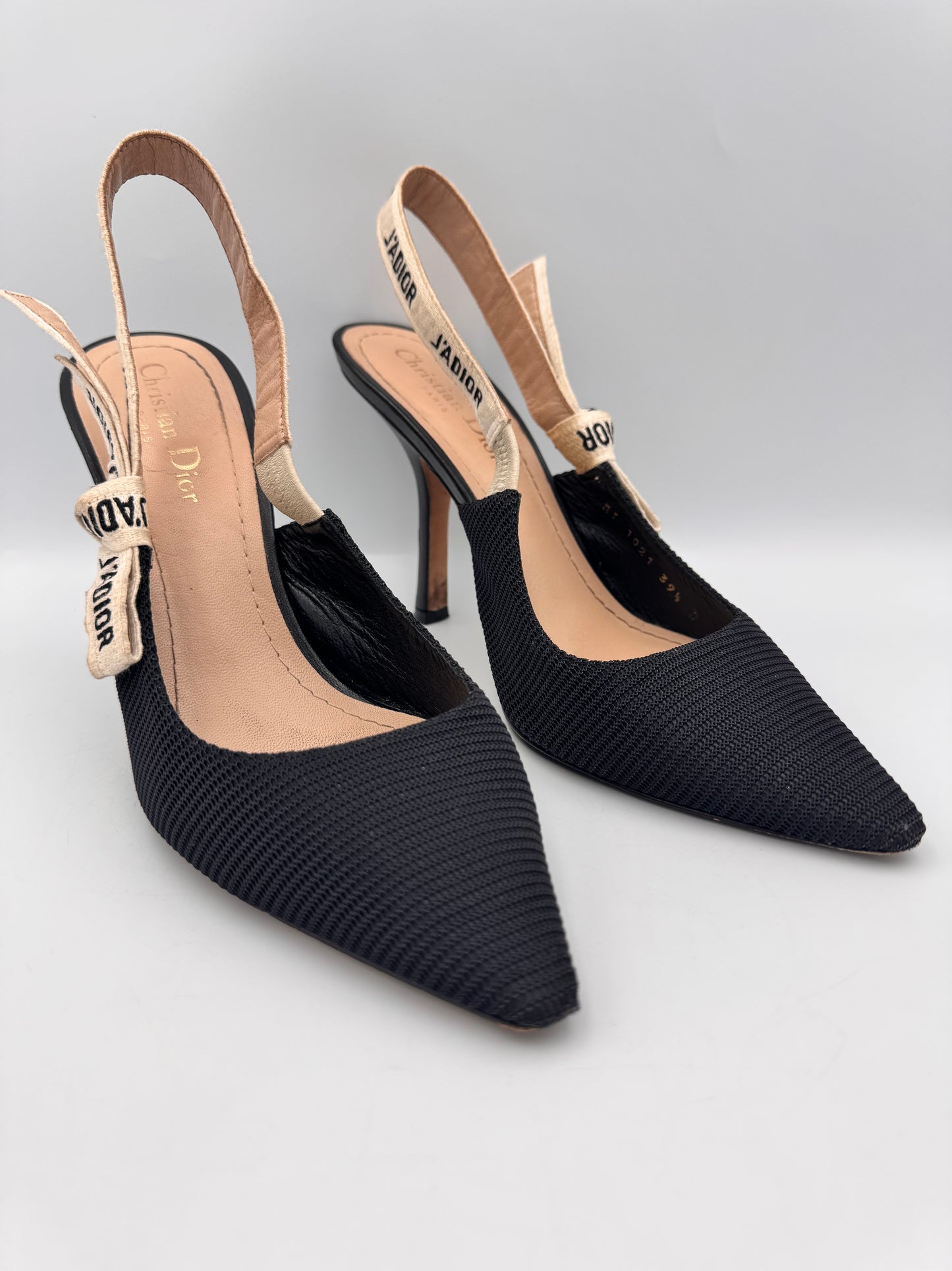 Dior Black Slingback Heel Size 39.5