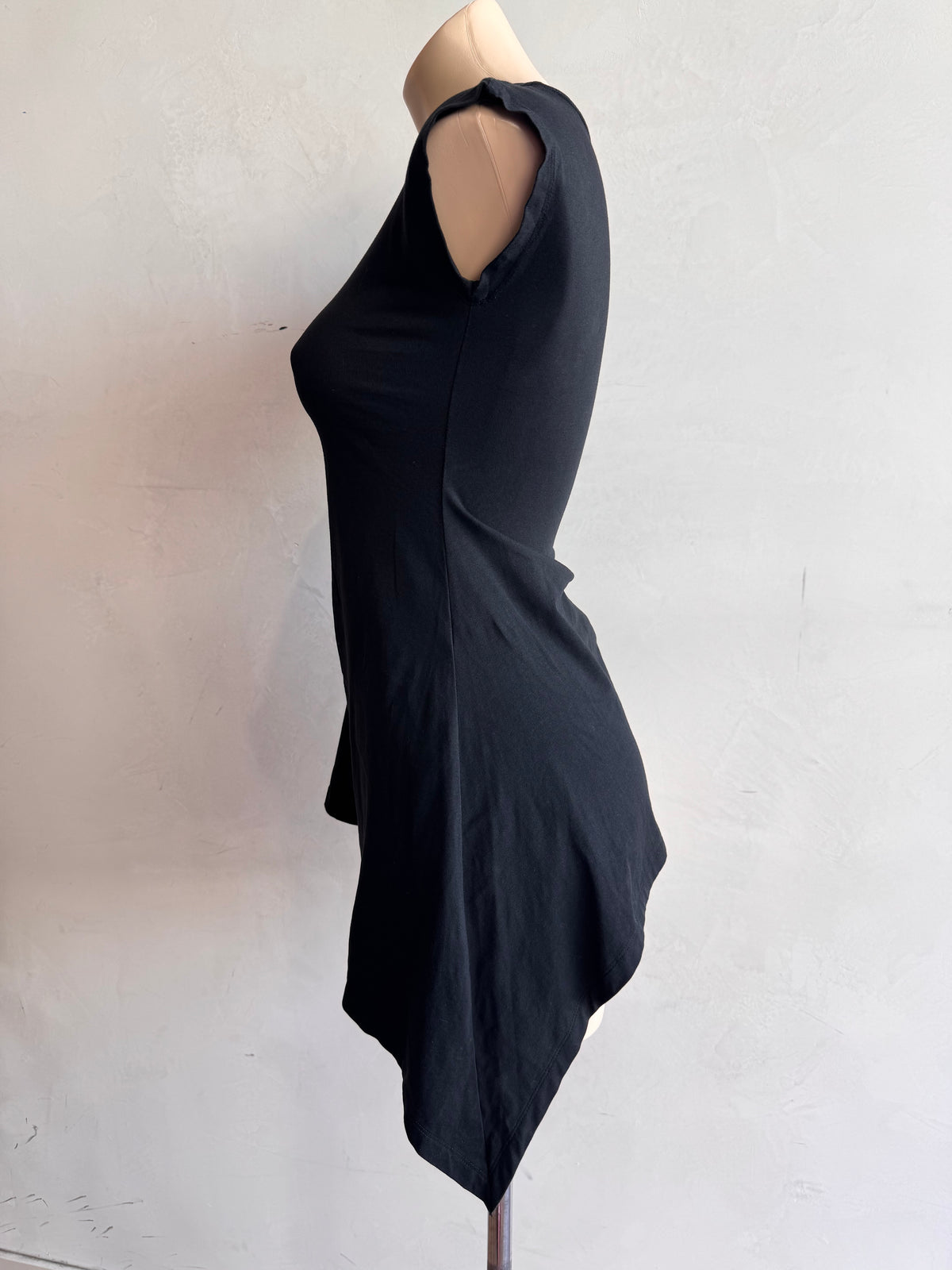 Elise Kids Black Asymmetrical Top- size XS