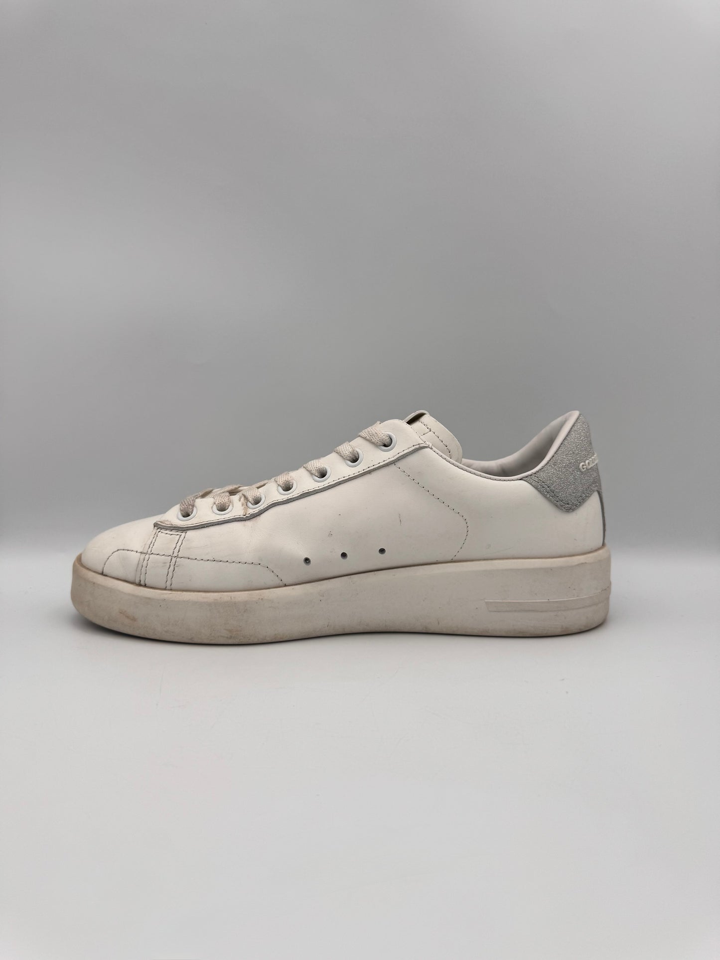 Golden Goose Silver Sneakers Size 39