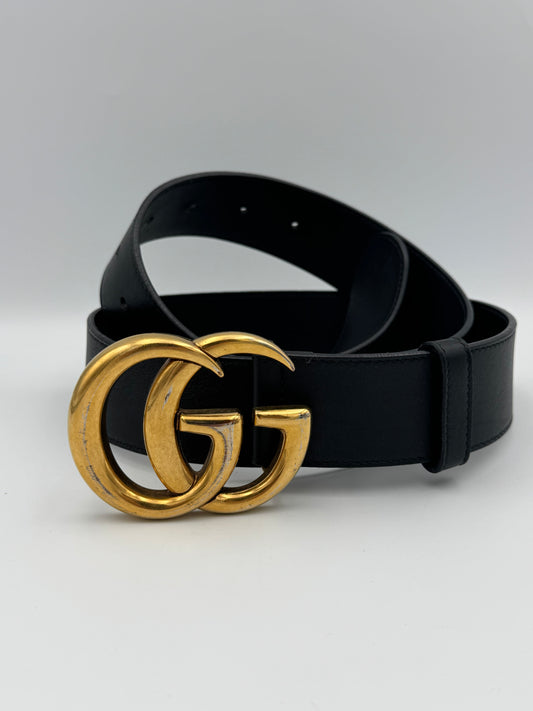 GUCCI Marmont 4cm Wide Belt Size 85