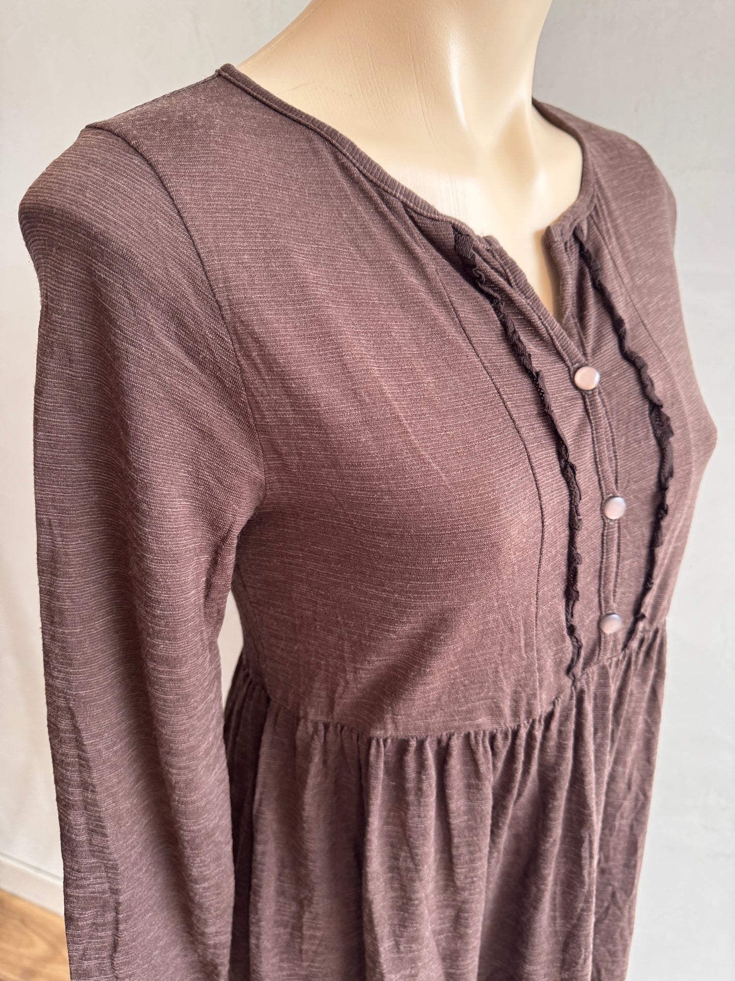 Vigorella brown long sleeve dress - Size S