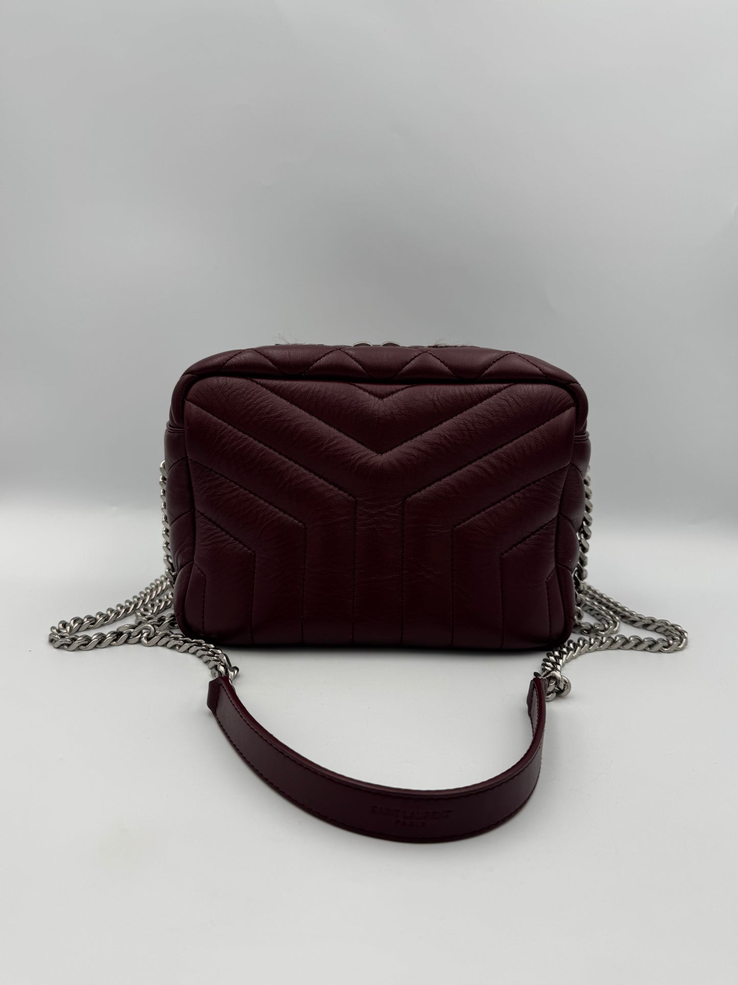 YVES SAINT LAURENT Burgundy Lou Lou Bag