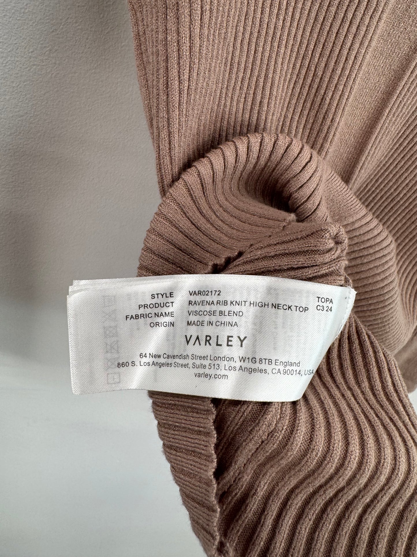 Varely Beige Turtle Neck Sweater - Size M