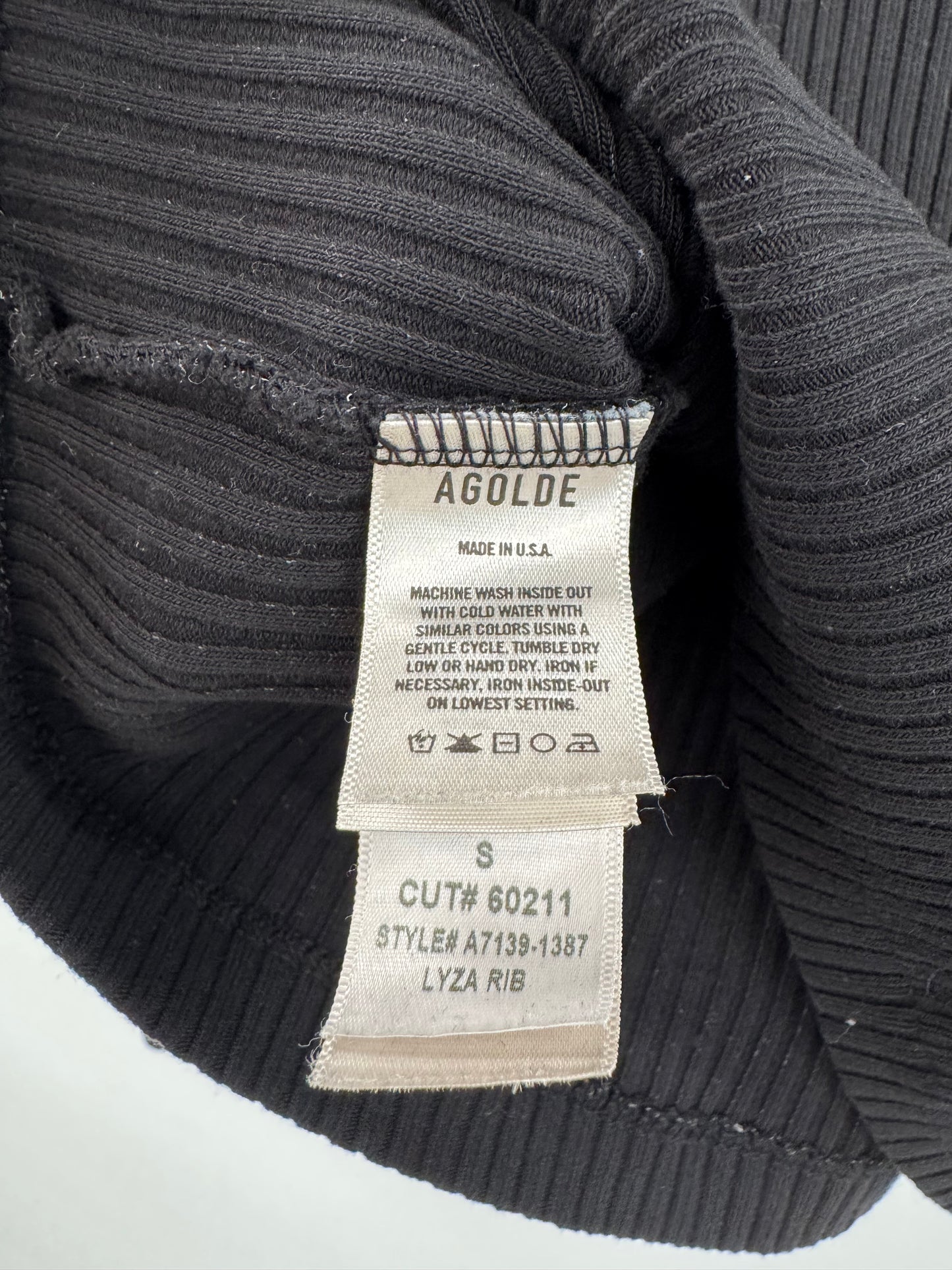 Agolde Black Top Size S