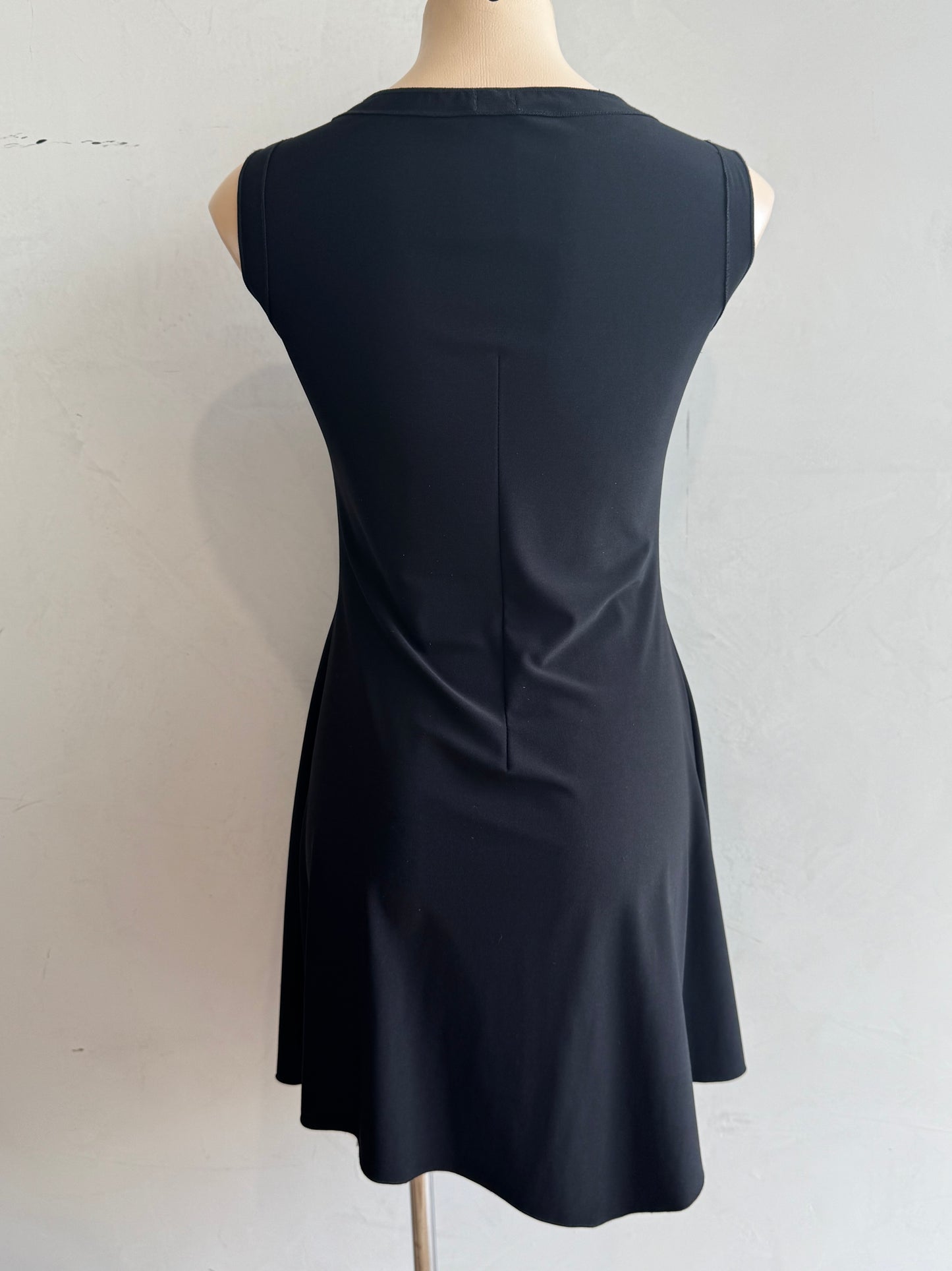 Motto black long vest - size S