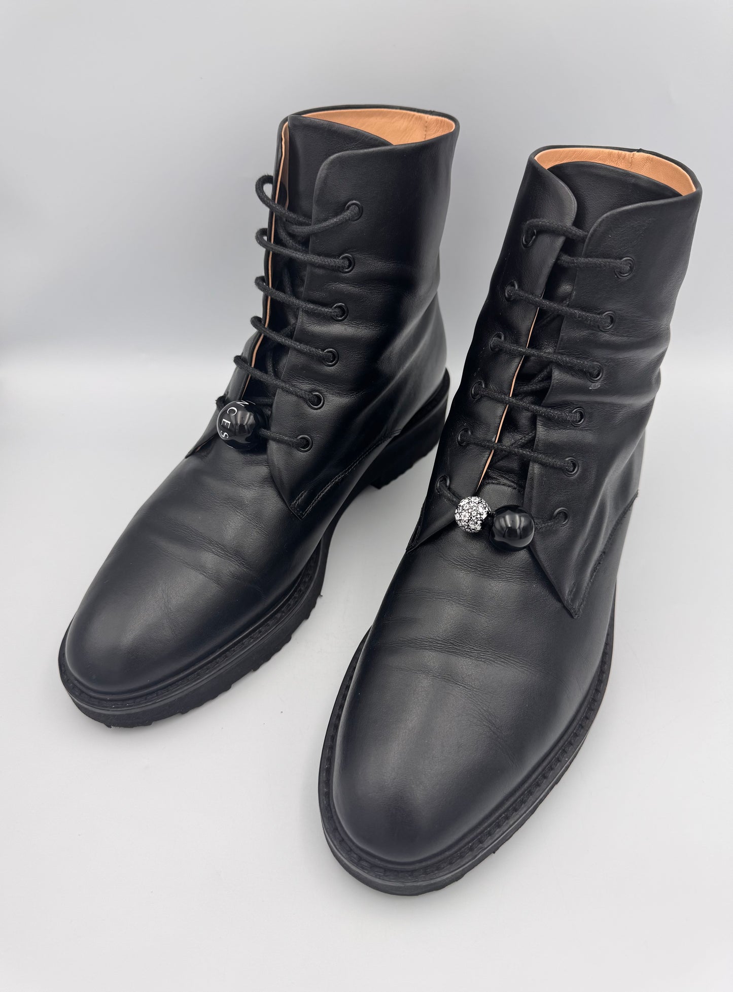 Dear Frances LaceUp Boots Size 38.5