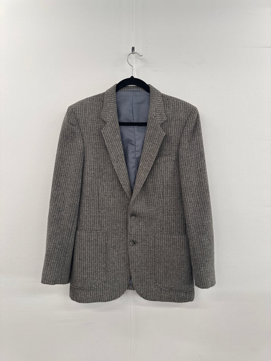 Vintage St. Martin Grey Tweed Blazer - Size 34