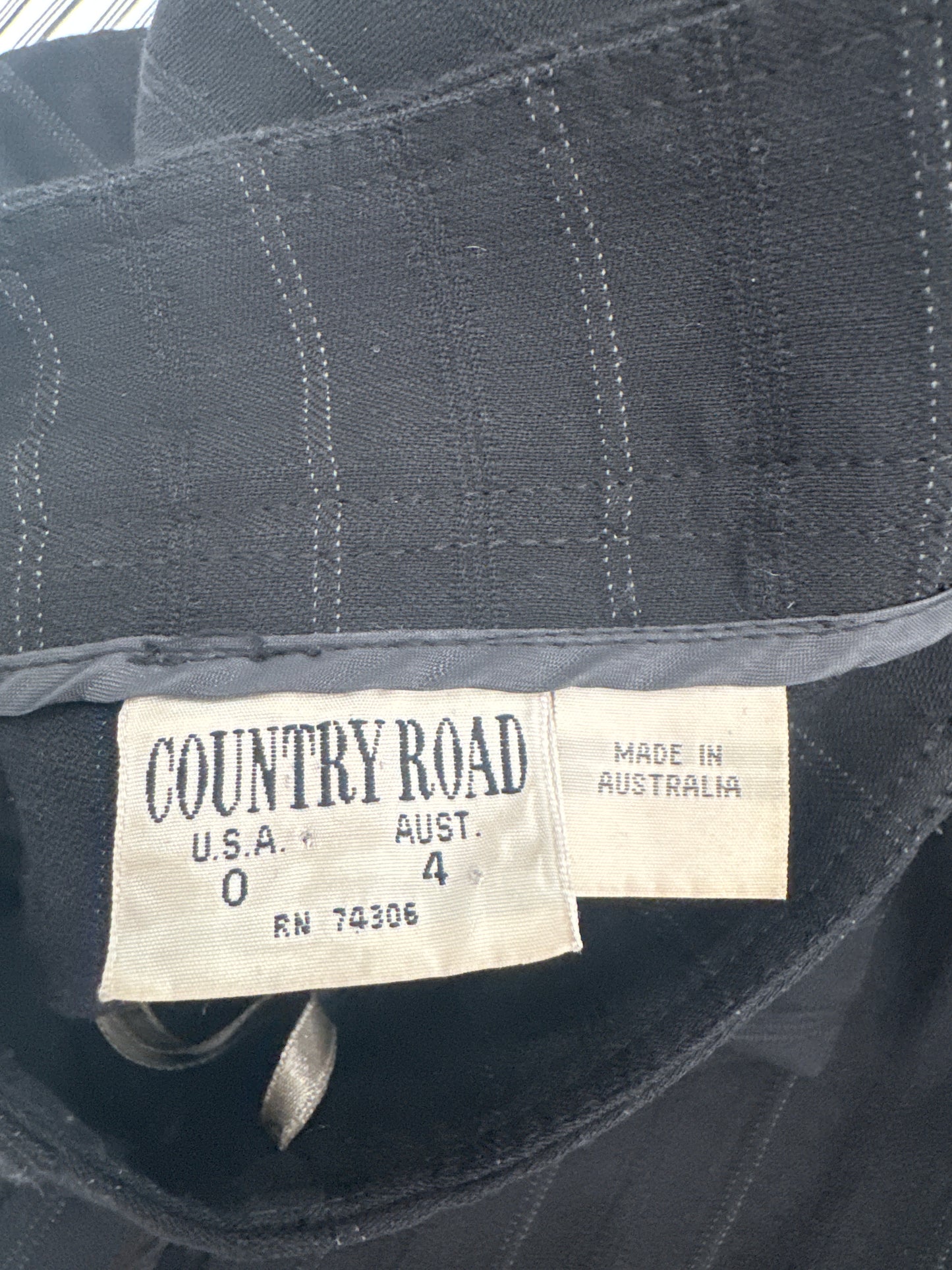 Vintage Country Road Striped wool pants - Size 4