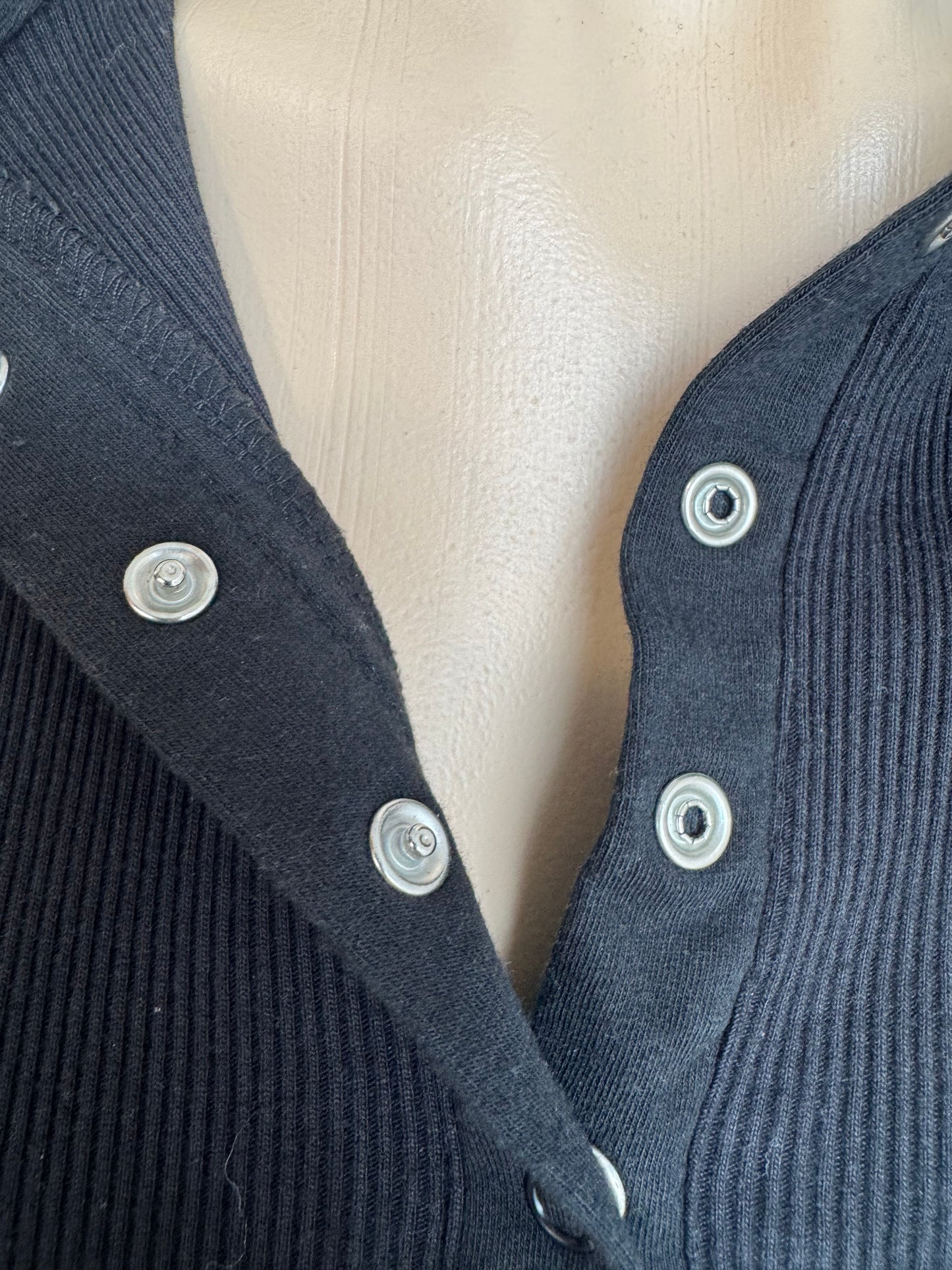 Yvonne Black polo top - size 10