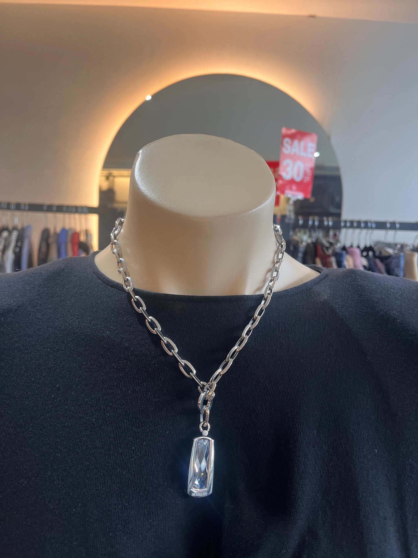 MORELLATO silver tone necklace