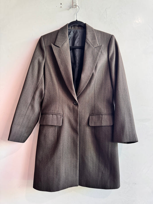 Brown Long Blazer - size S