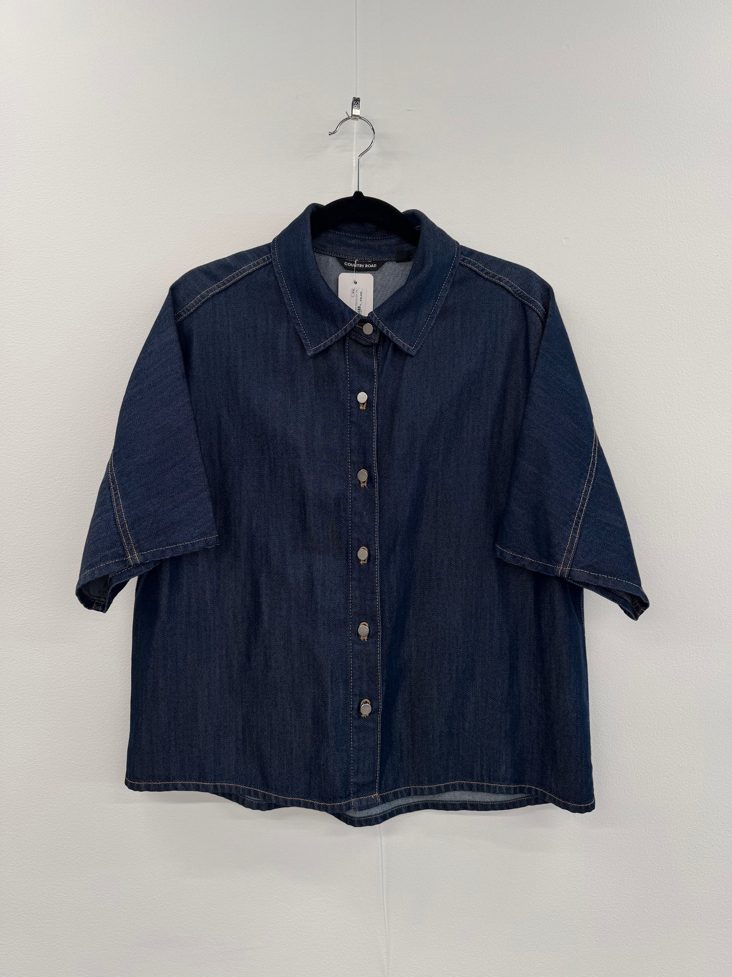 Country Road Tensile Dark Denim Shirt size 10