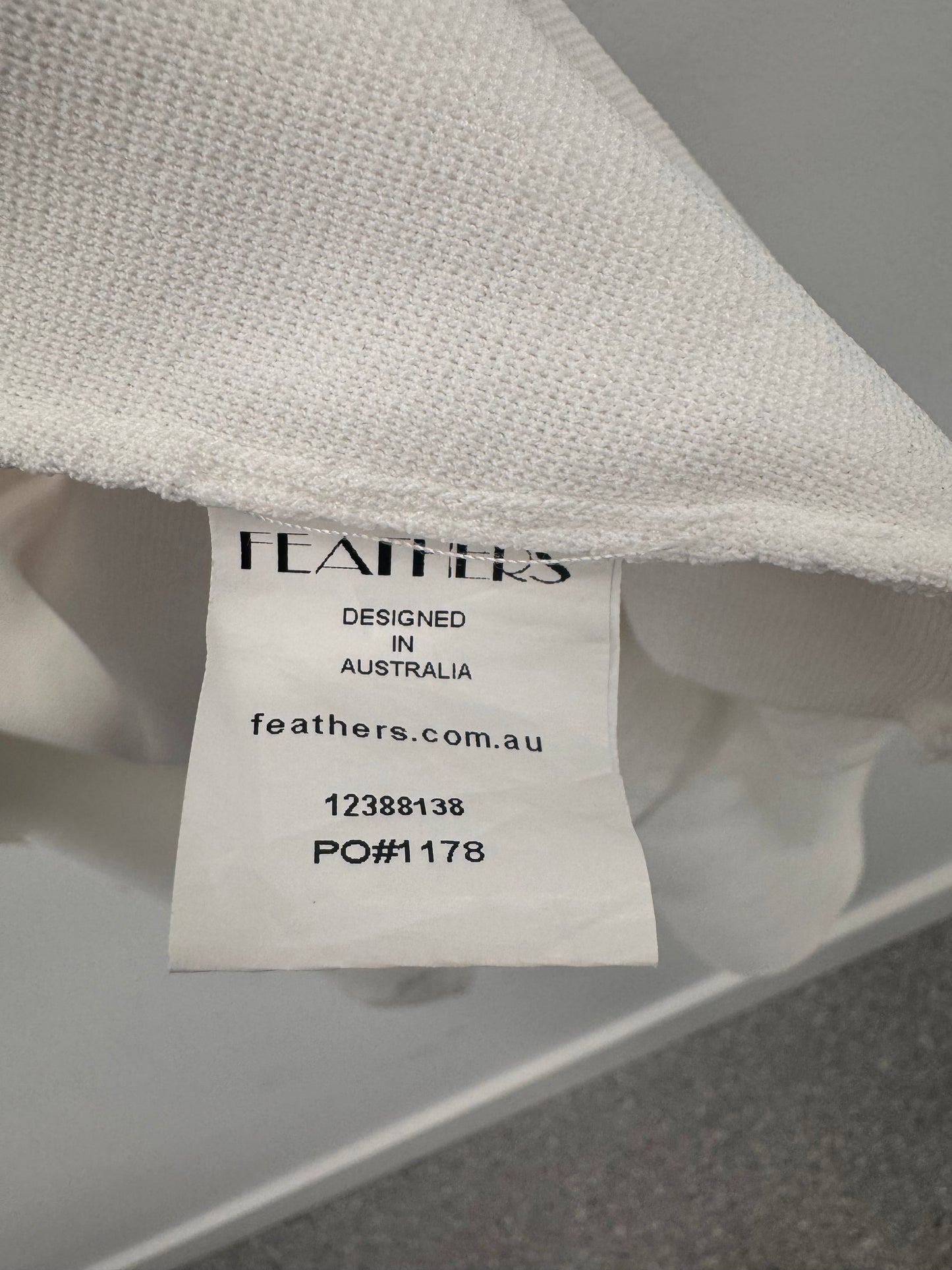 Feathers White Cardigan - Size S