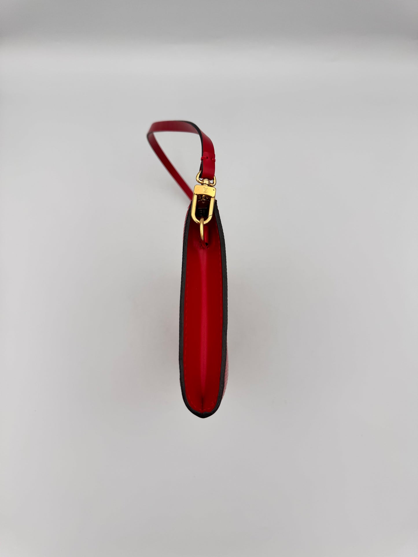 LOUIS VUITTON Red EPI Leather Pochette