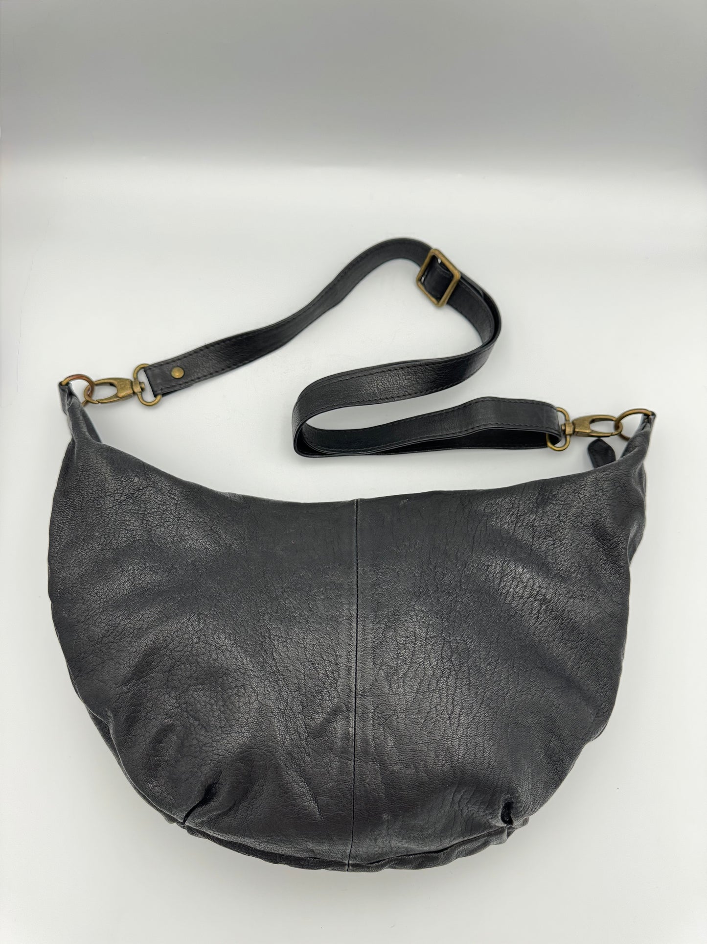 Tikah Black Leather Sling Bag