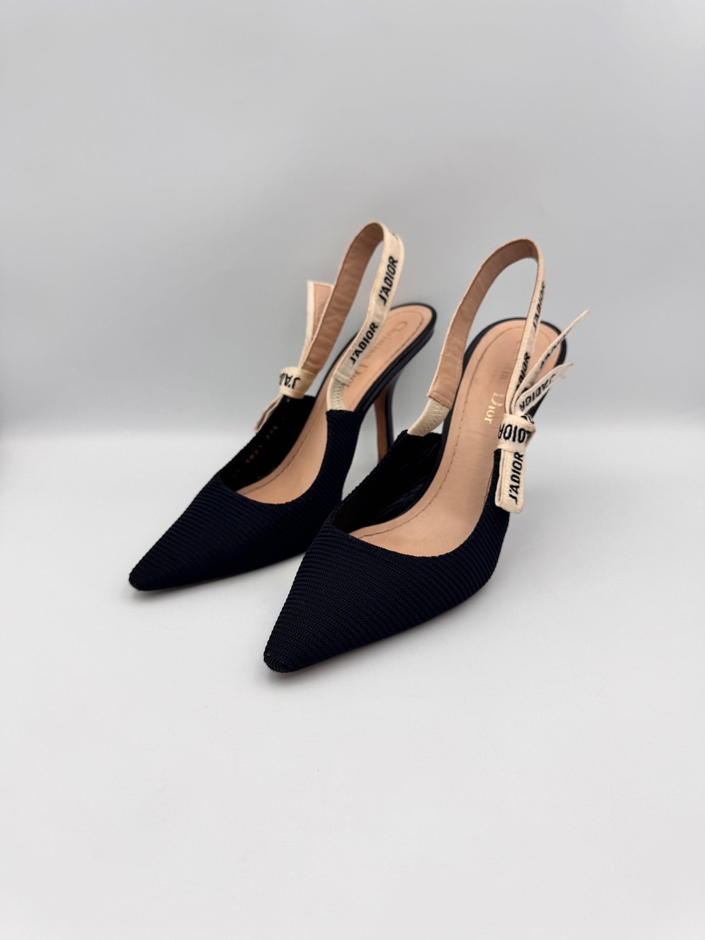 Dior Black Slingback Heel Size 39.5