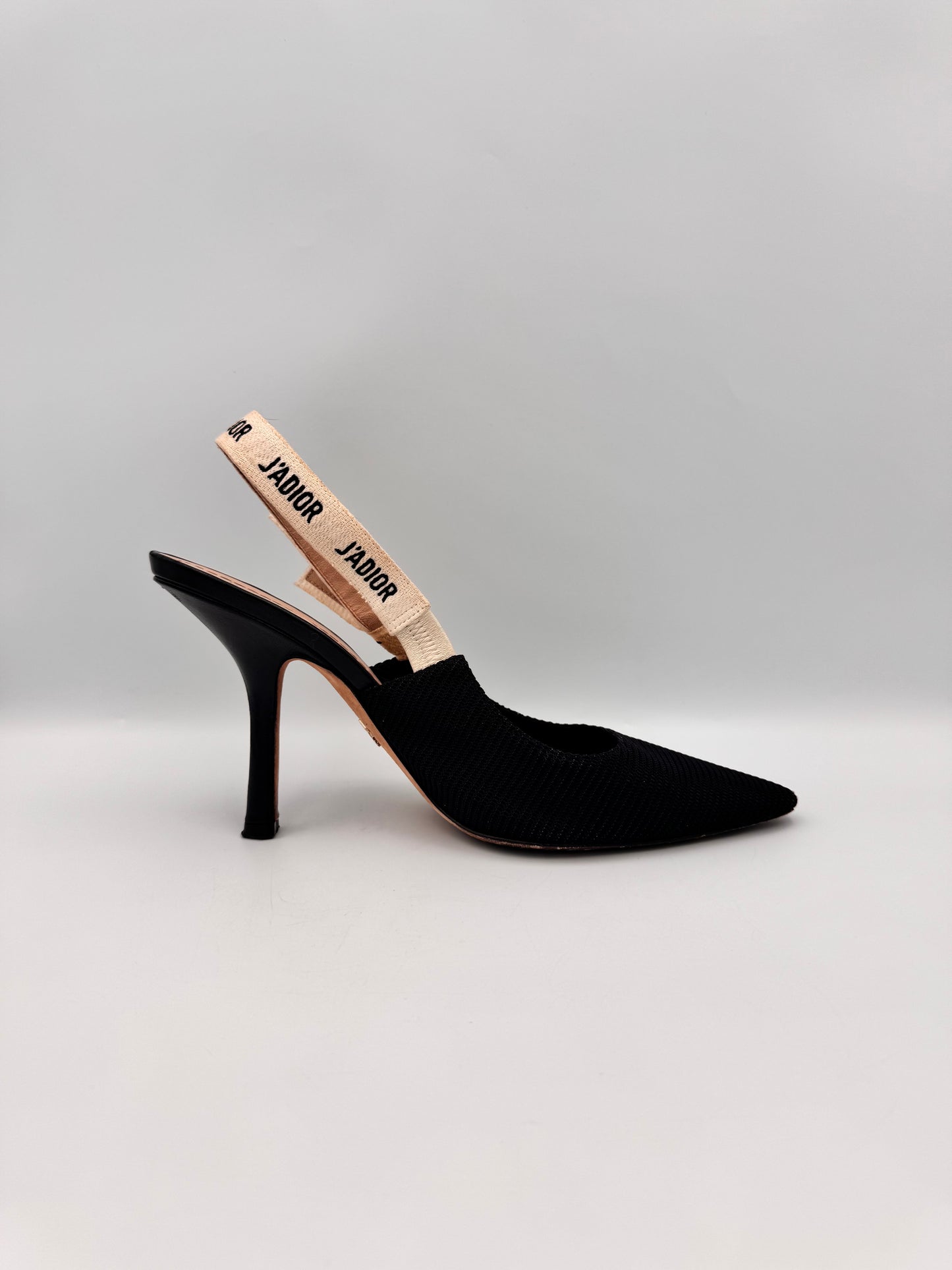 Dior Black Slingback Heel Size 39.5