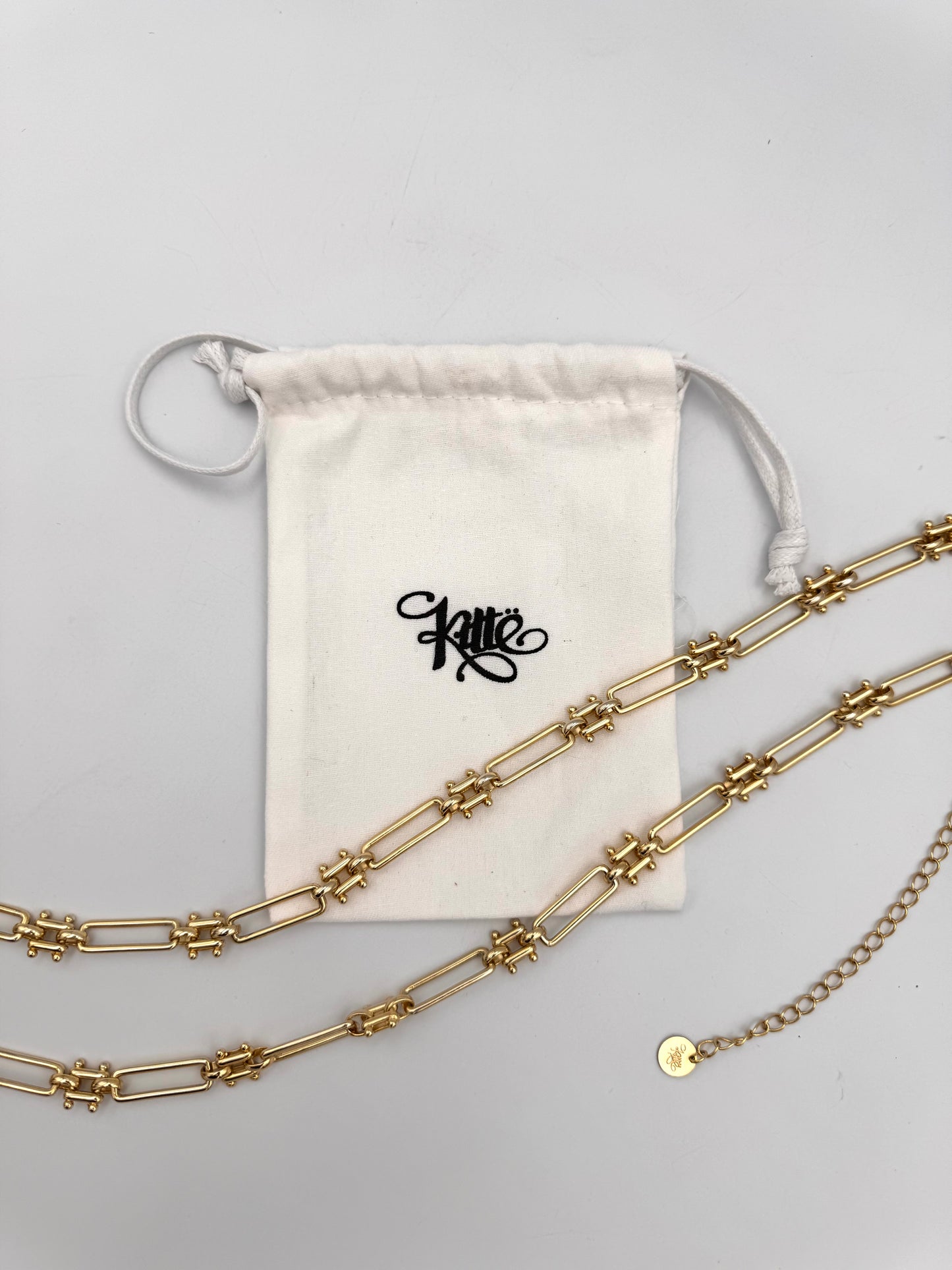 KITTE Long Gold Chain Necklace